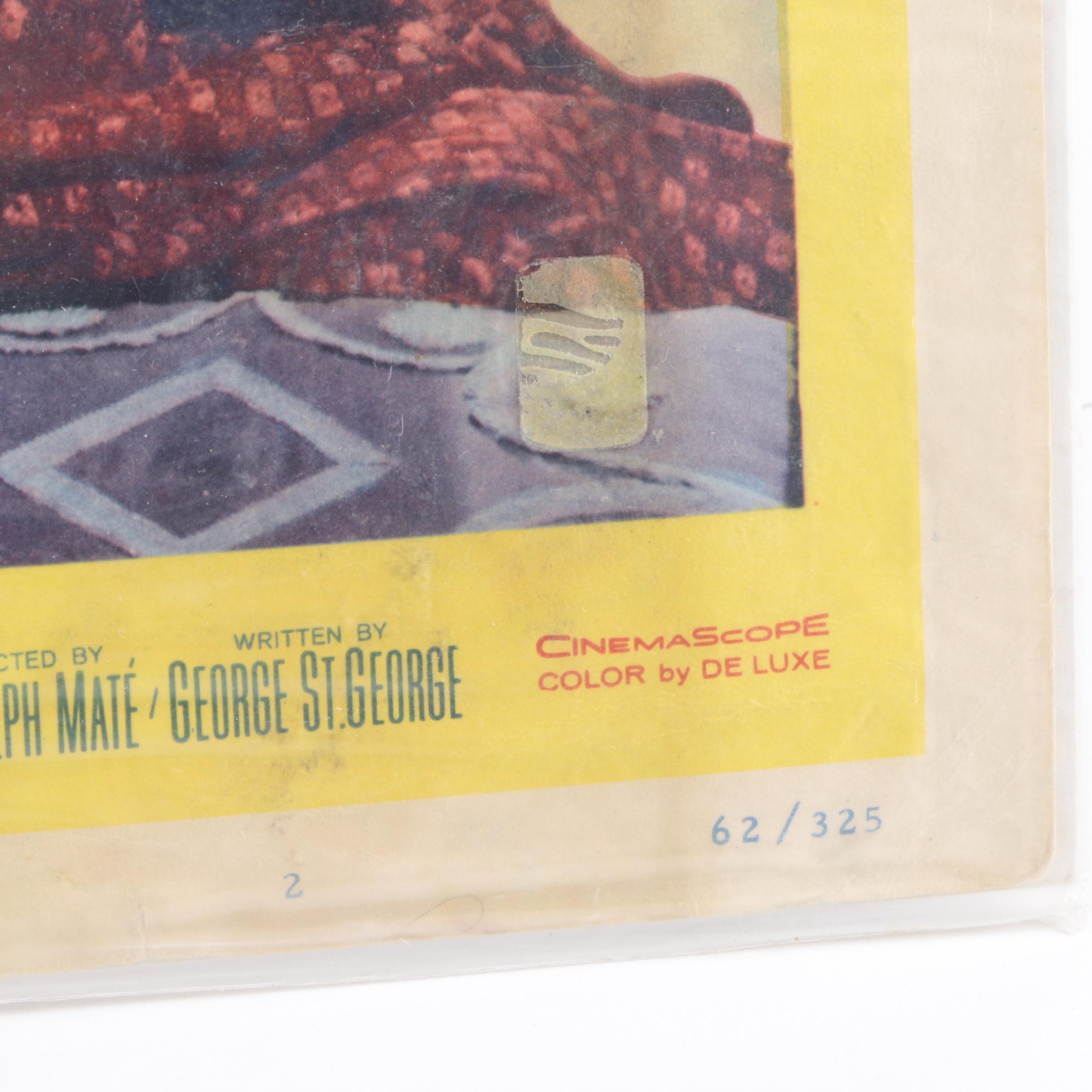 Vintage "The 300 Spartans" Lobby Card