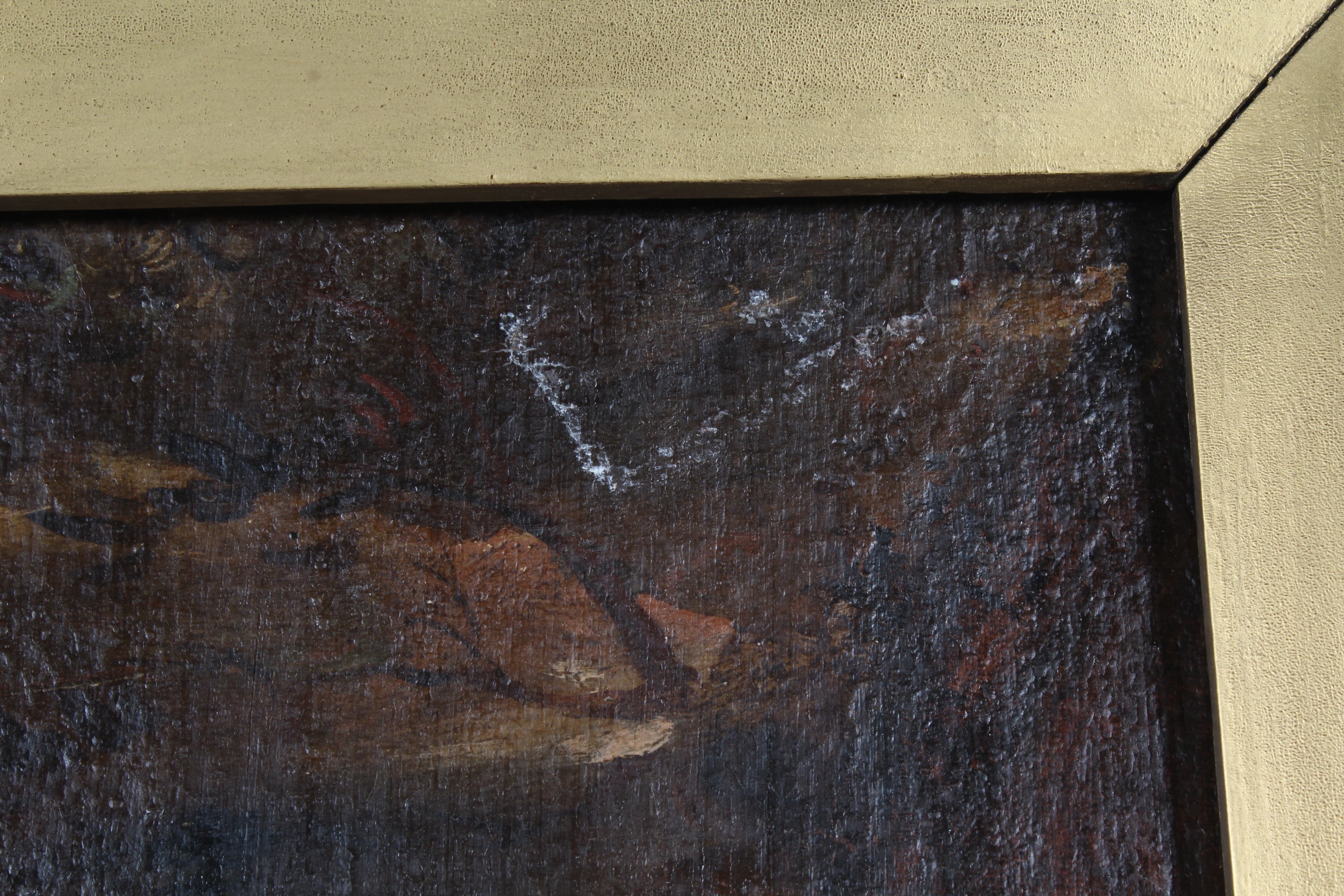 Rubenesque Painting with Woman and Cherub