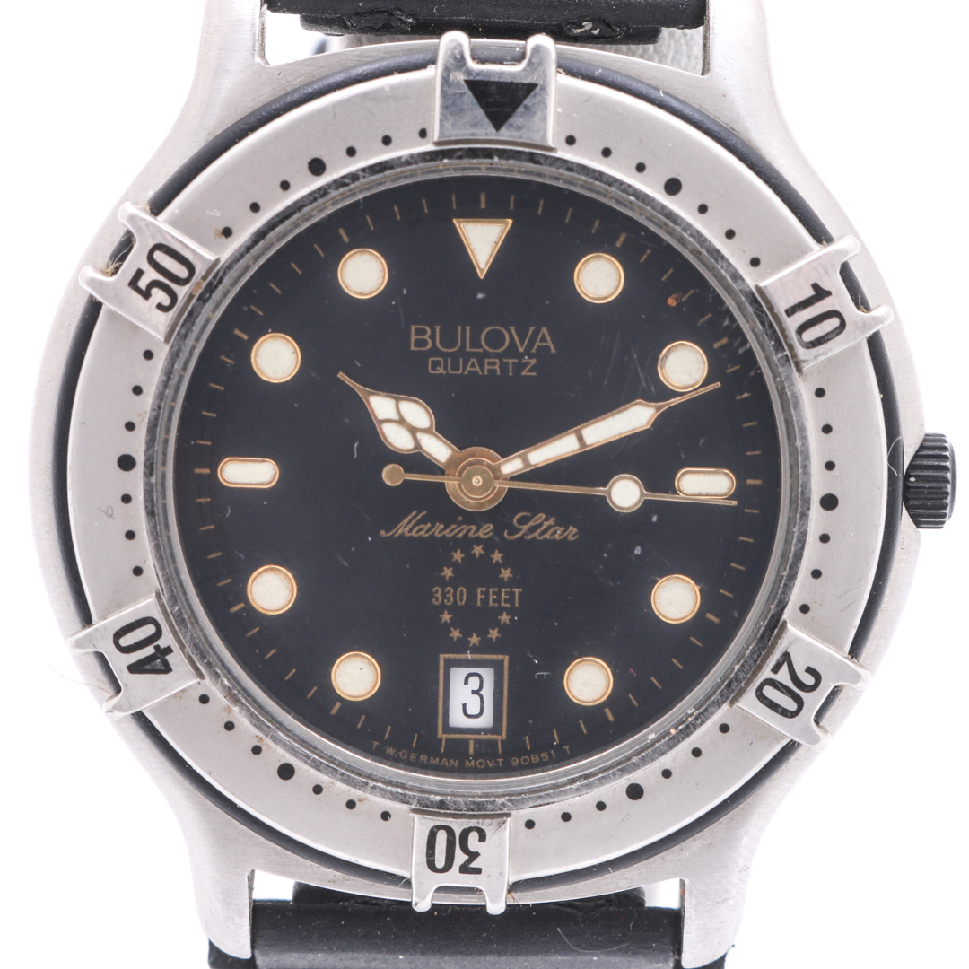 Bulova "Marine Star" Silver Tone Watch