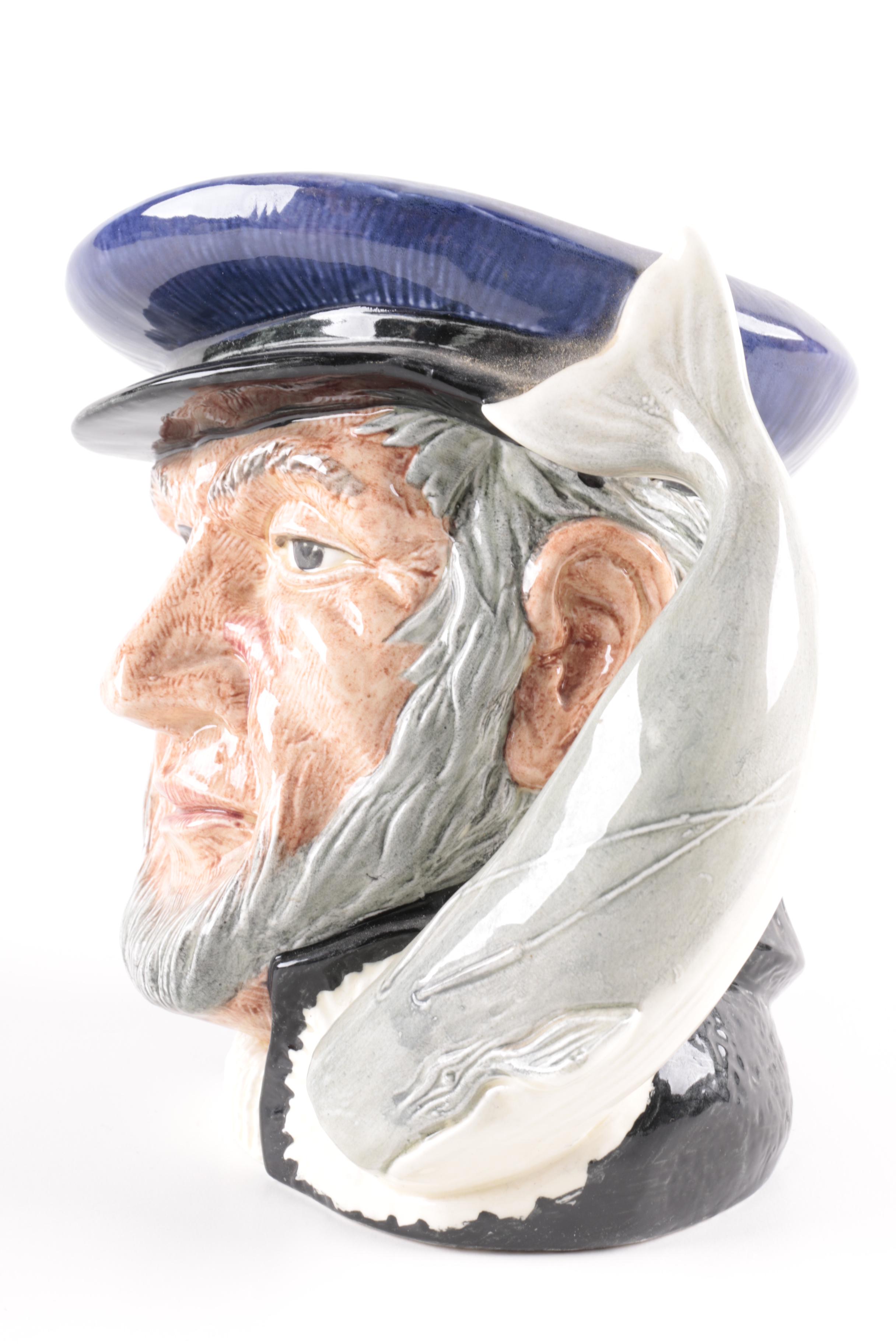 Vintage Royal Doulton "Captain Ahab" Toby Character Mug