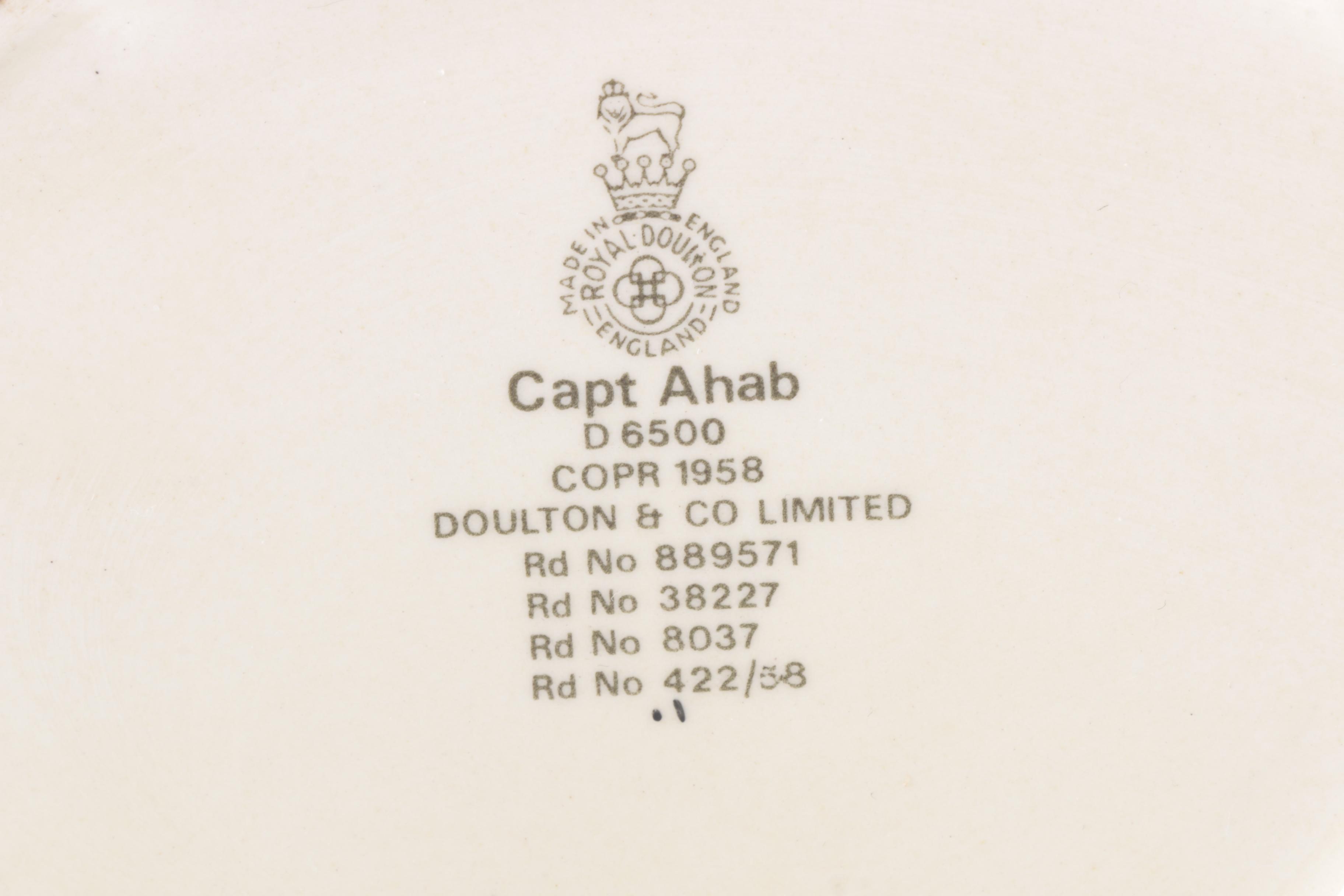 Vintage Royal Doulton "Captain Ahab" Toby Character Mug