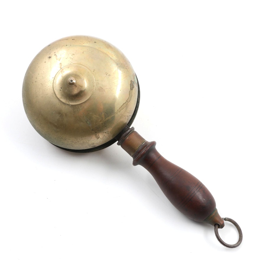 Brass Muffin or Alarm Hand Held Bell