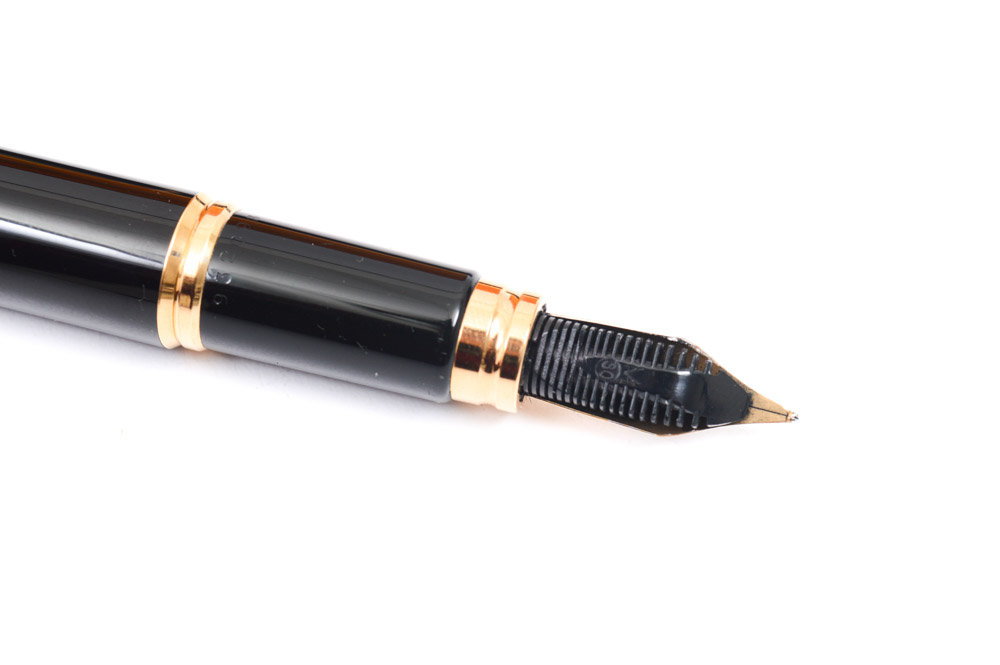 18K Yellow Gold Nib Enamel Waterman Fountain Pen