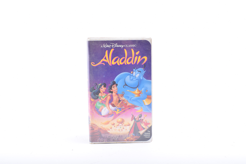 "Aladdin" "Peter Pan" and More Disney Movie Black Diamond VHS Tapes
