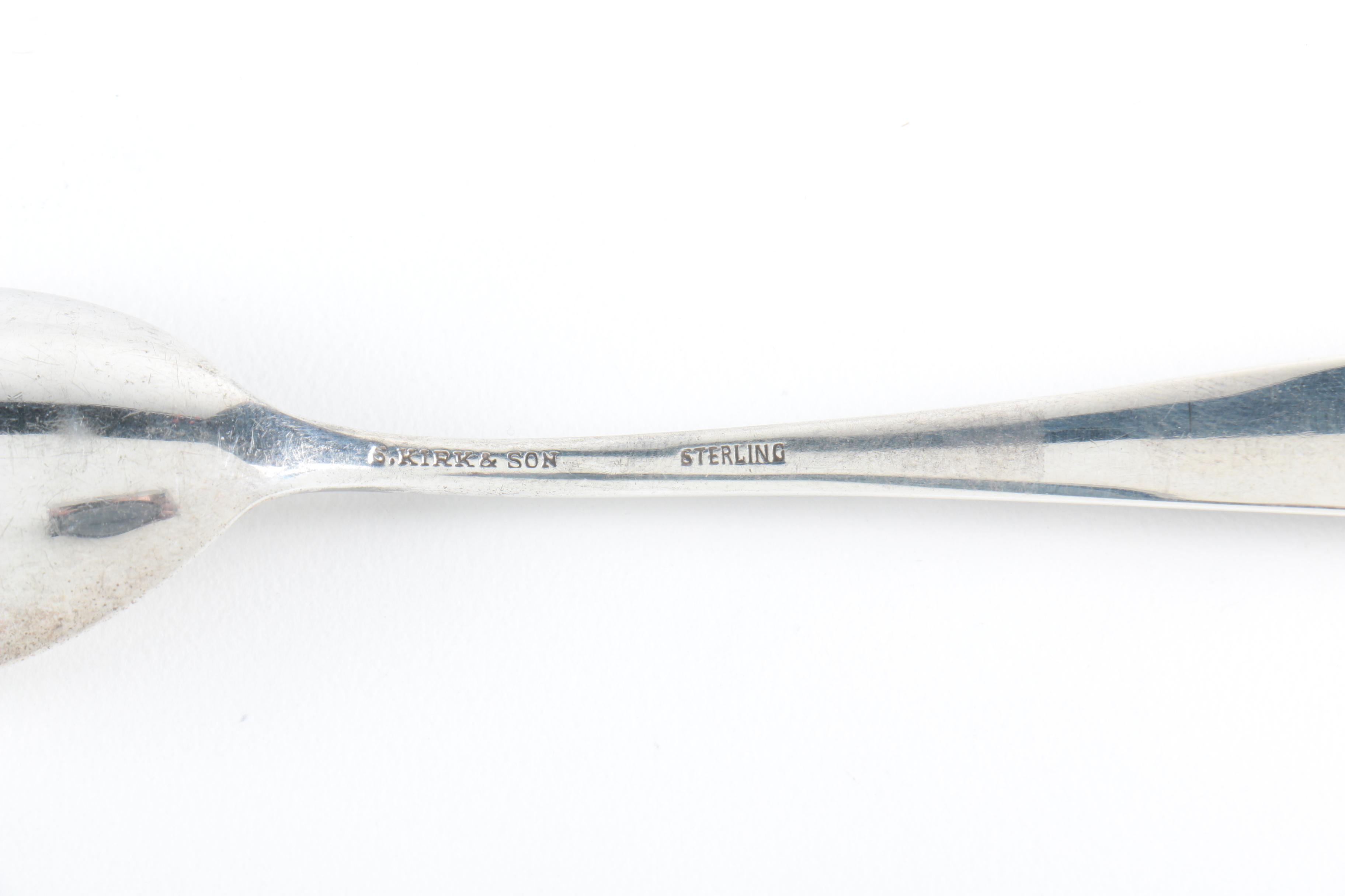 Whiting Mfg. Co. "Lily" Sterling Silver Spoon with Other Spoons