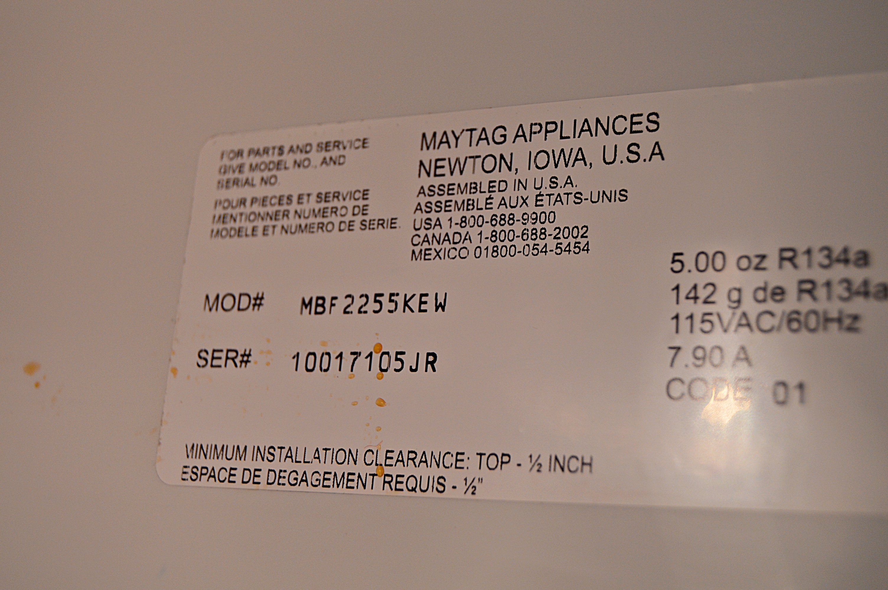 Maytag Refrigerator Freezer