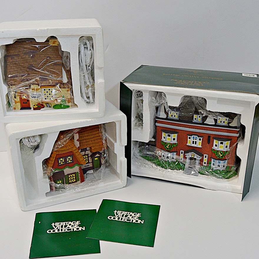 Dept. 56 Dicken's Village Series Lighted Porcelain Houses