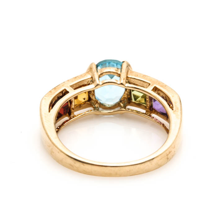 10K Yellow Gold Gemstone Ring