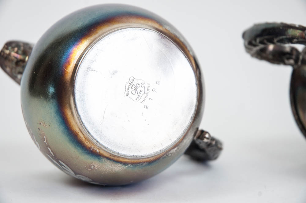 Richfield Plate Co. Quadruple Plate Tea Set and More