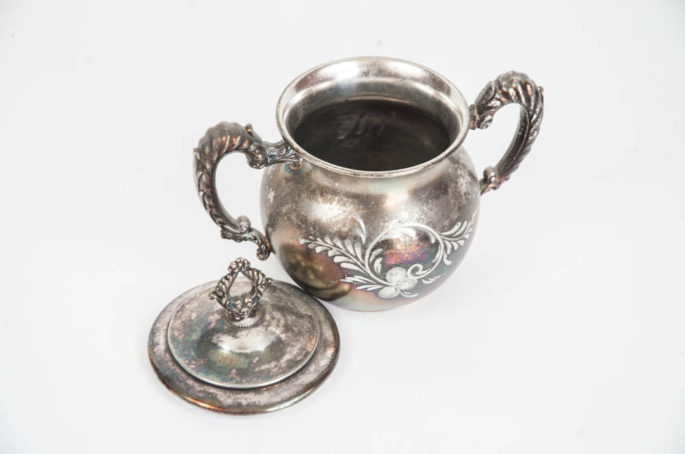 Richfield Plate Co. Quadruple Plate Tea Set and More