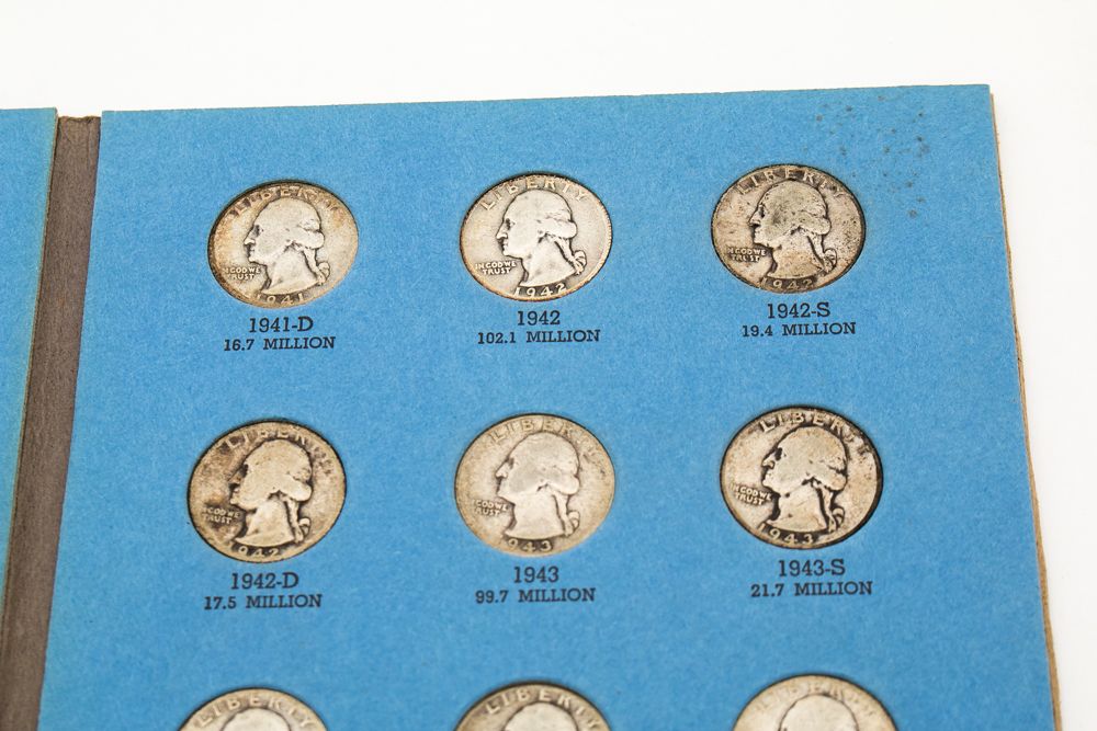 Collection of Silver Washington Head Quarters