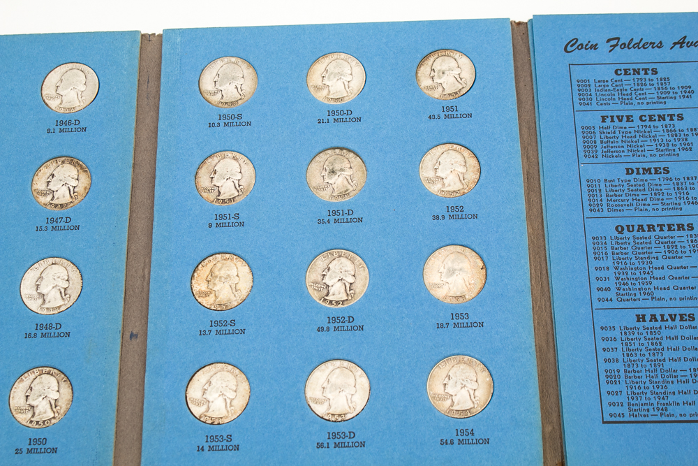 Collection of Silver Washington Head Quarters