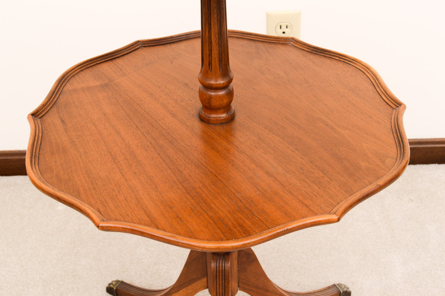 Vintage Duncan Phyfe Style Two-Tier Side Table