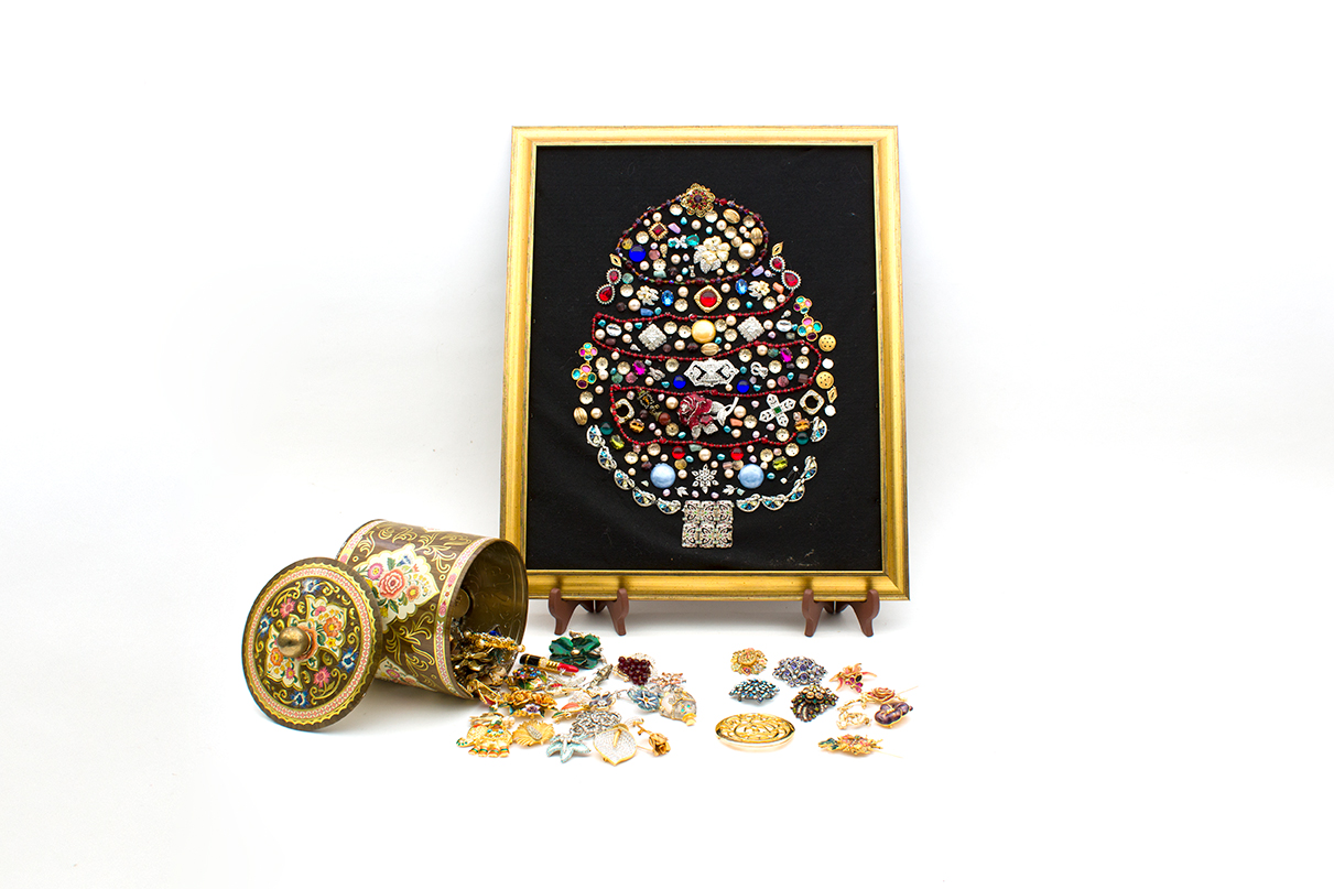 Vintage Brooches and Framed Brooch Artwork