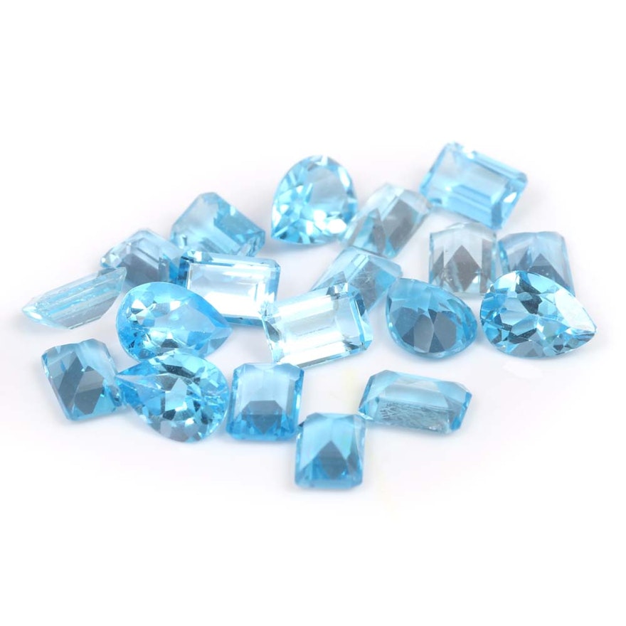 13.00 CTW Loose Blue Topaz Gemstones