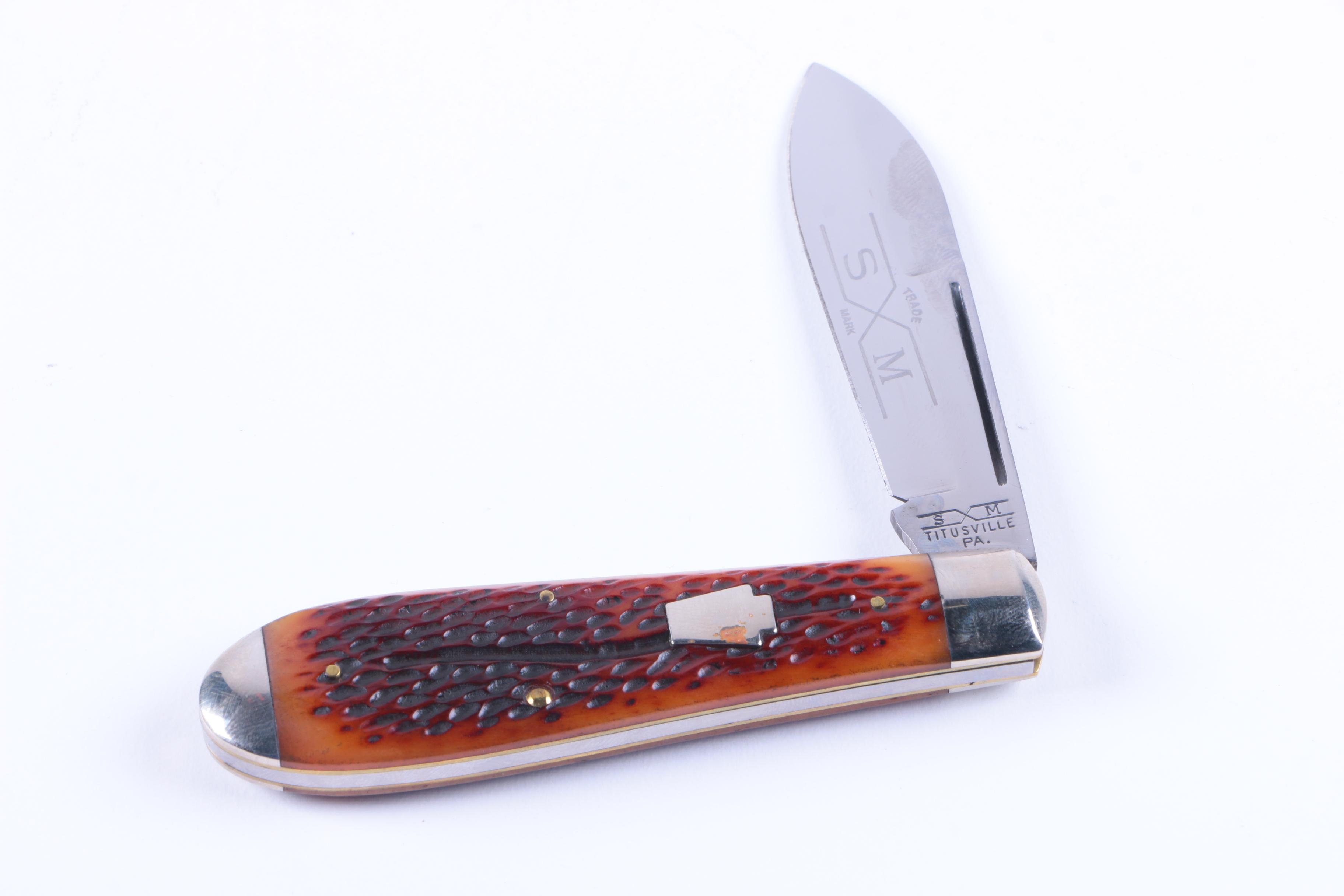 Five Schatt & Morgan Pocket Knives in Case