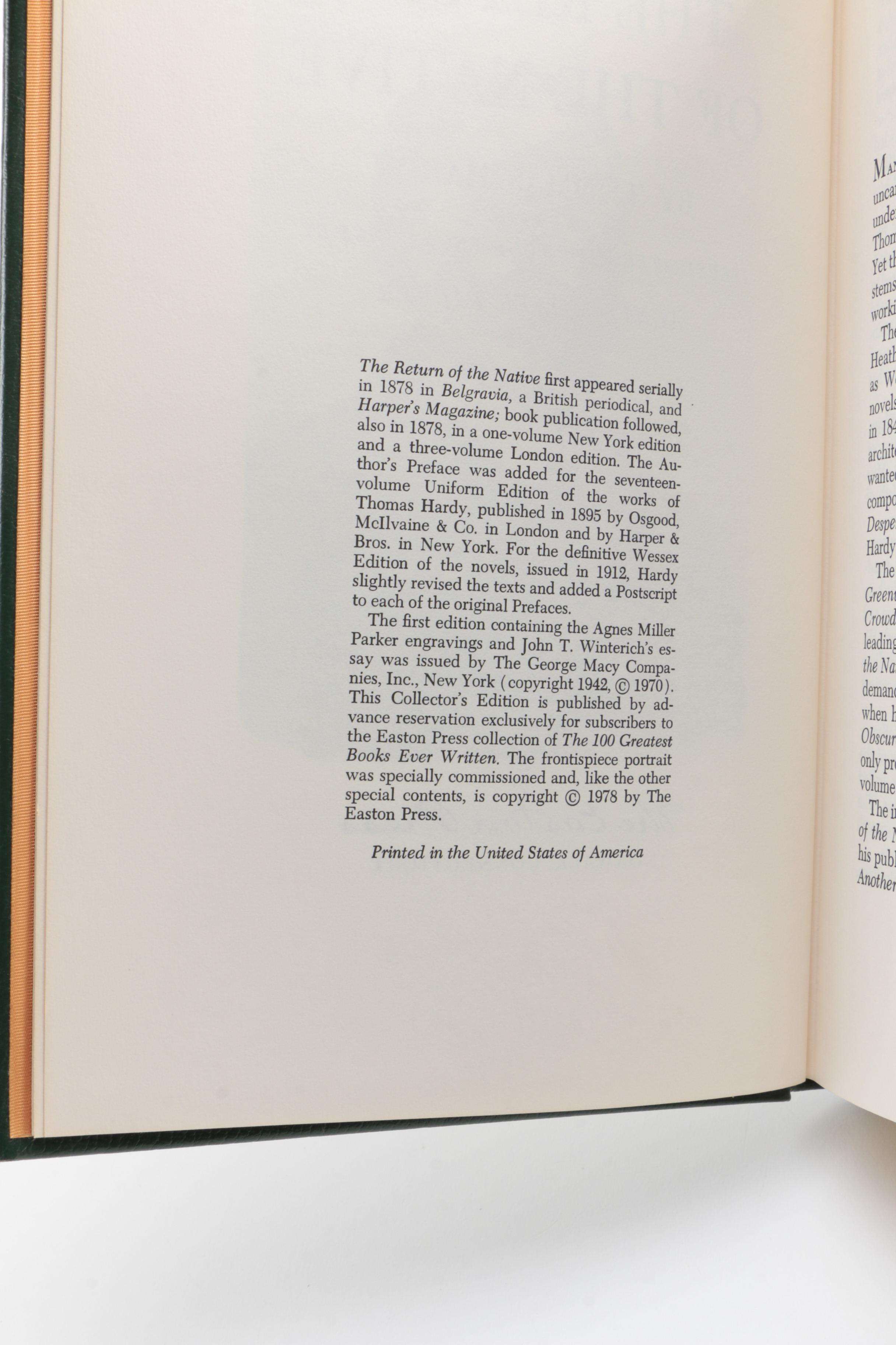 Easton Press Collector's Edition Books