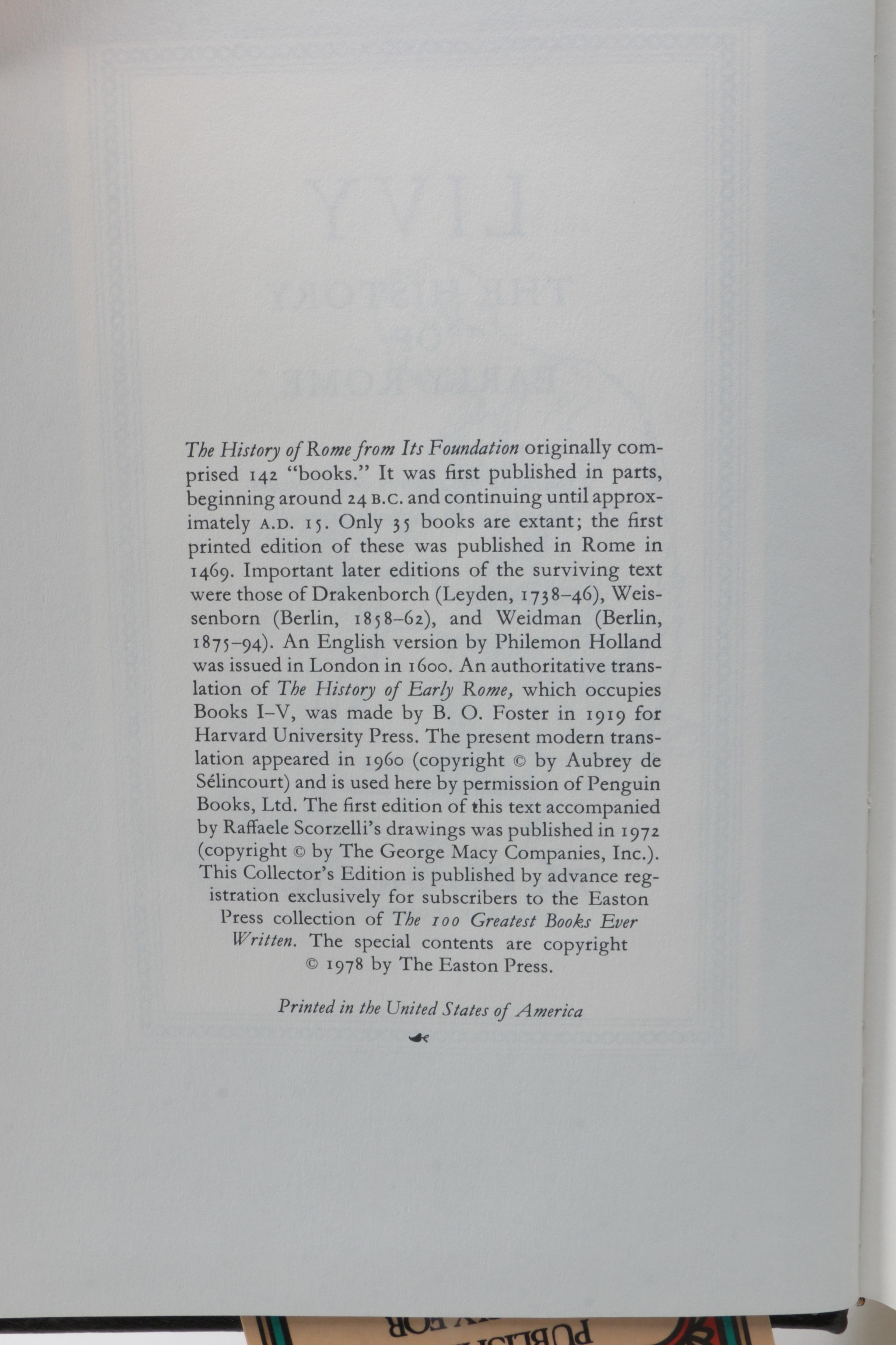 Easton Press Collector's Edition Books