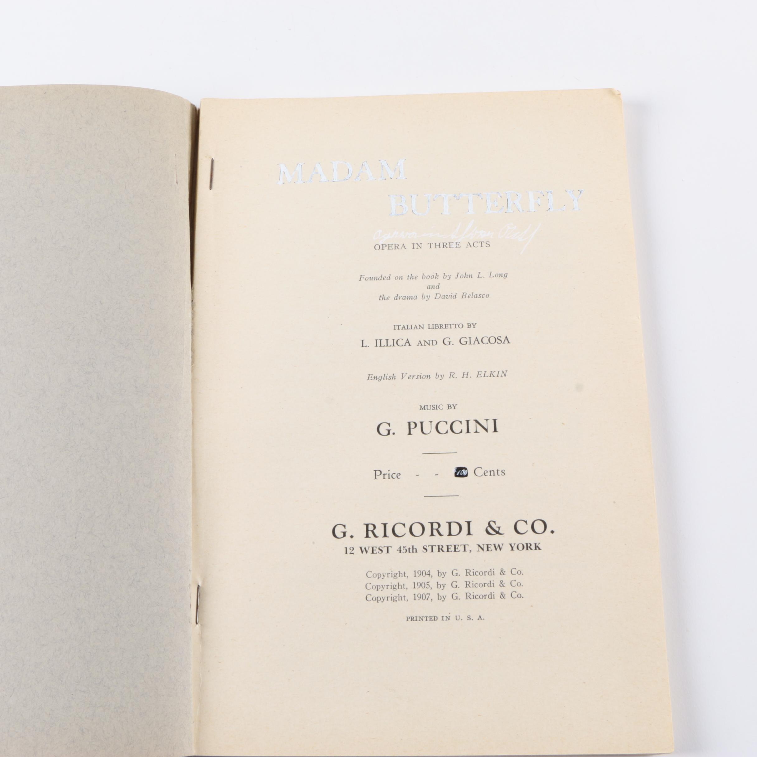 Vintage Opera Libretti and Programs