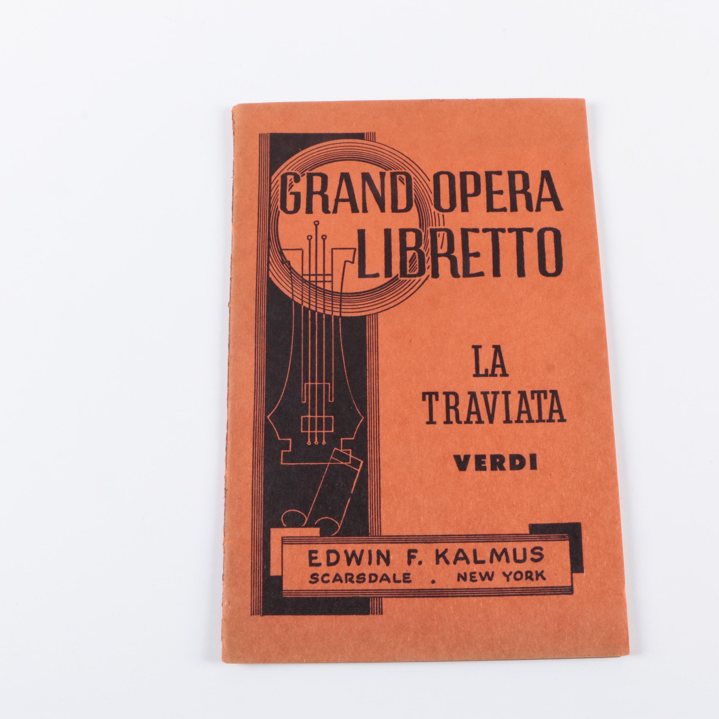Vintage Opera Libretti and Programs