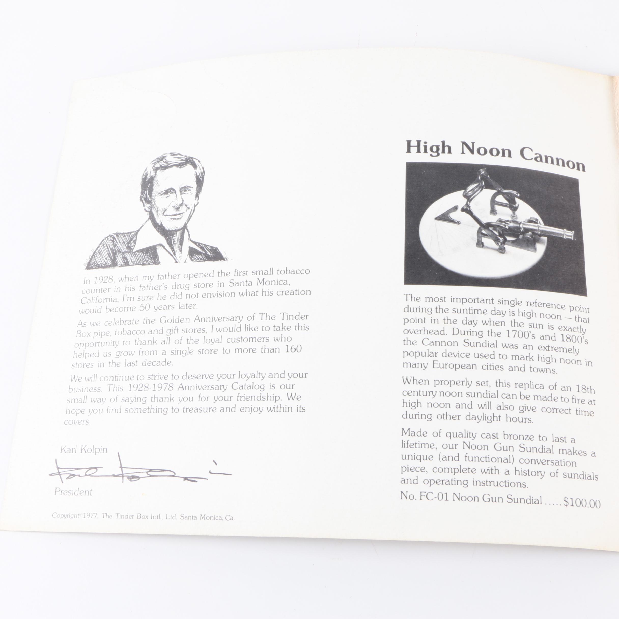 1977 "The Tinder Box" 50th Anniversary Catalog