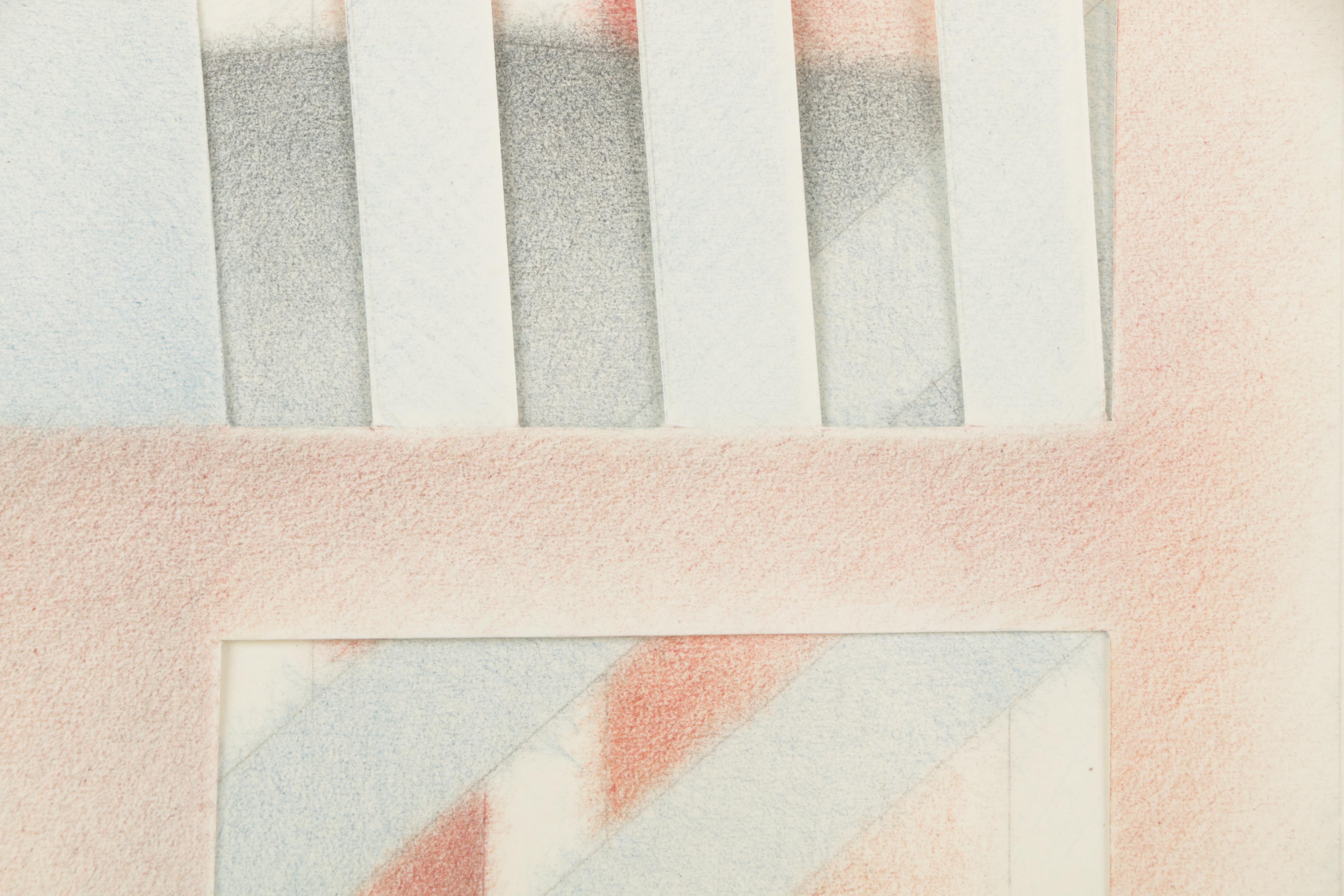 Diane Pepe Mixed Media with Cut Paper "Pier Reflections Nova Scotia"