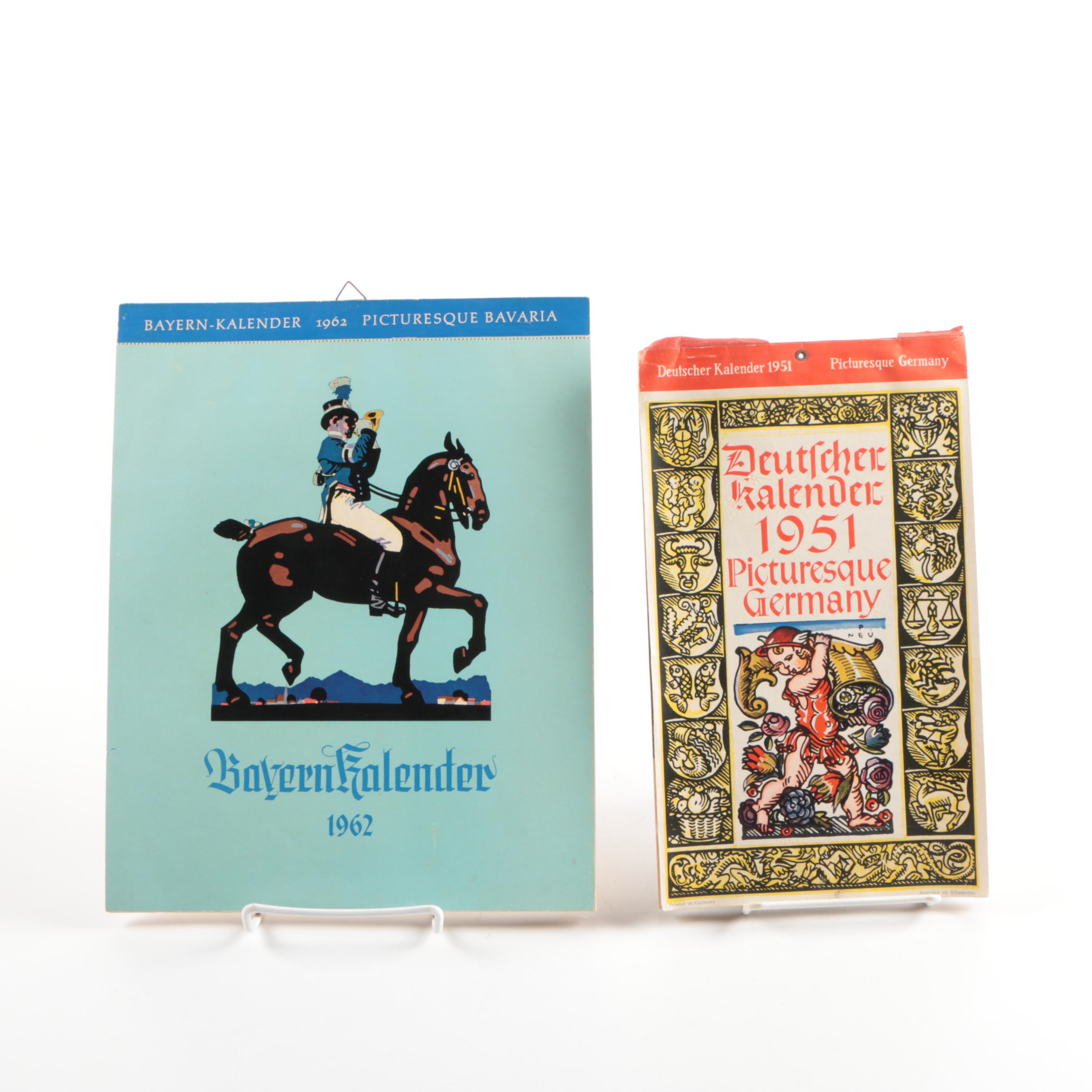 Vintage German Calendars
