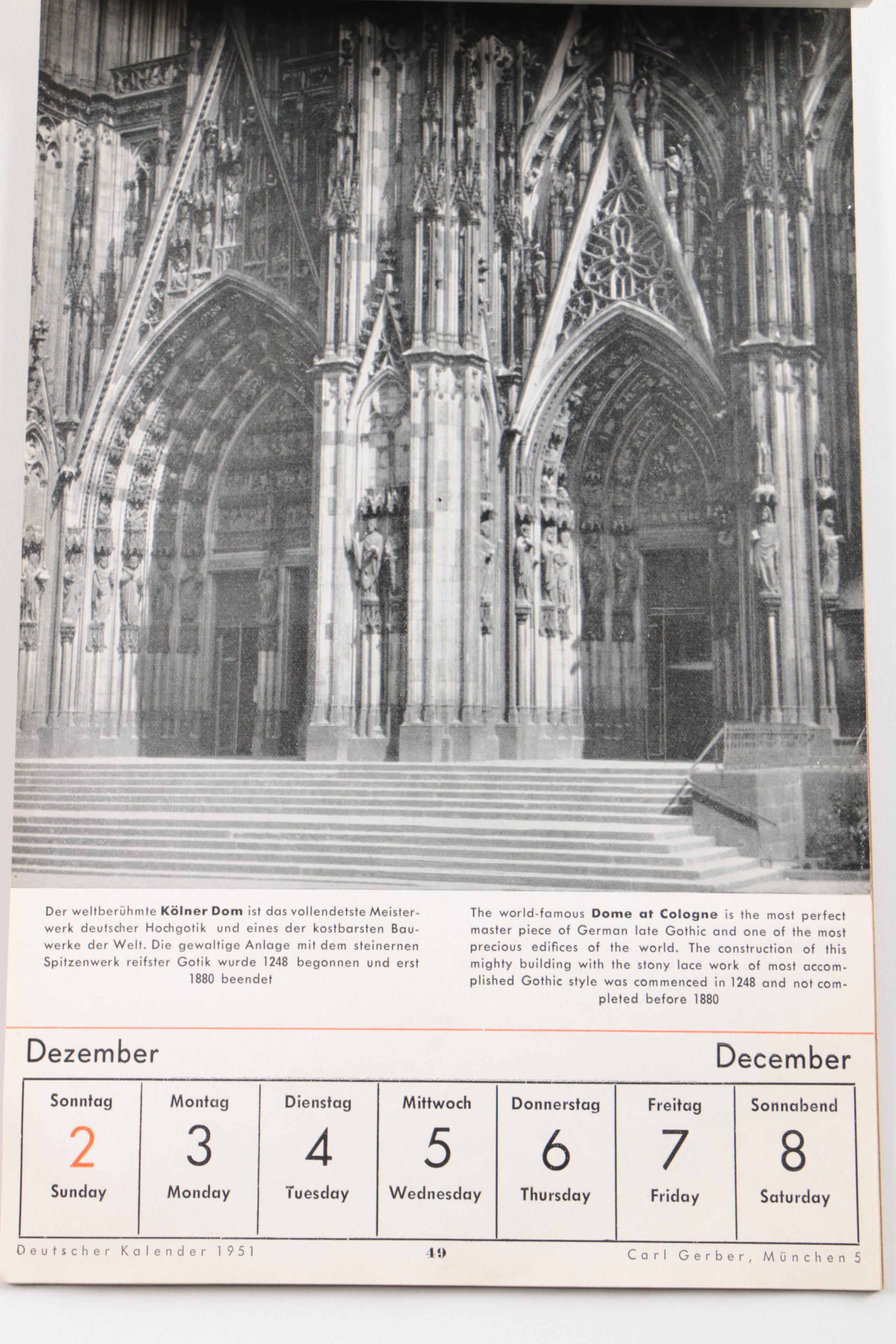 Vintage German Calendars