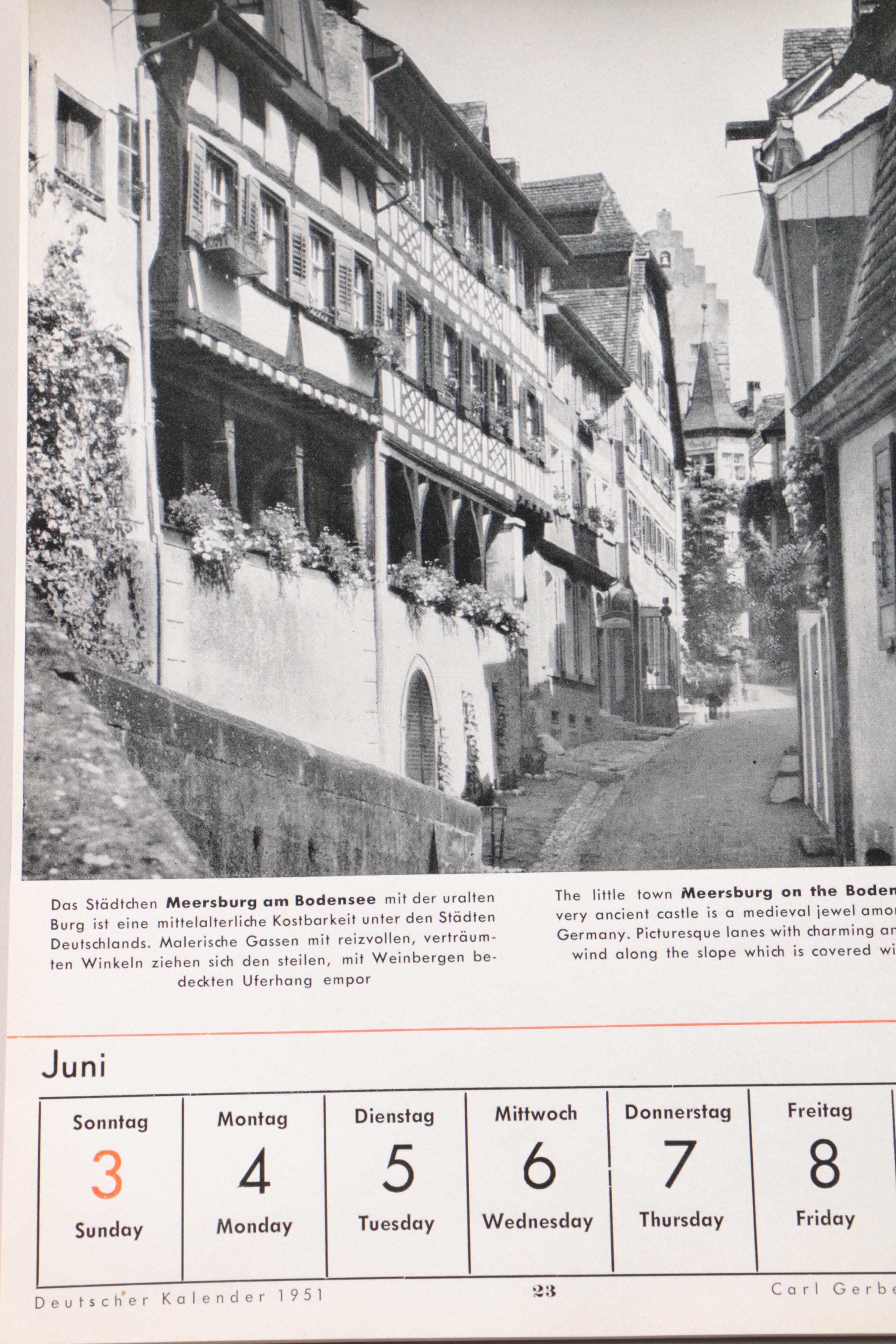 Vintage German Calendars