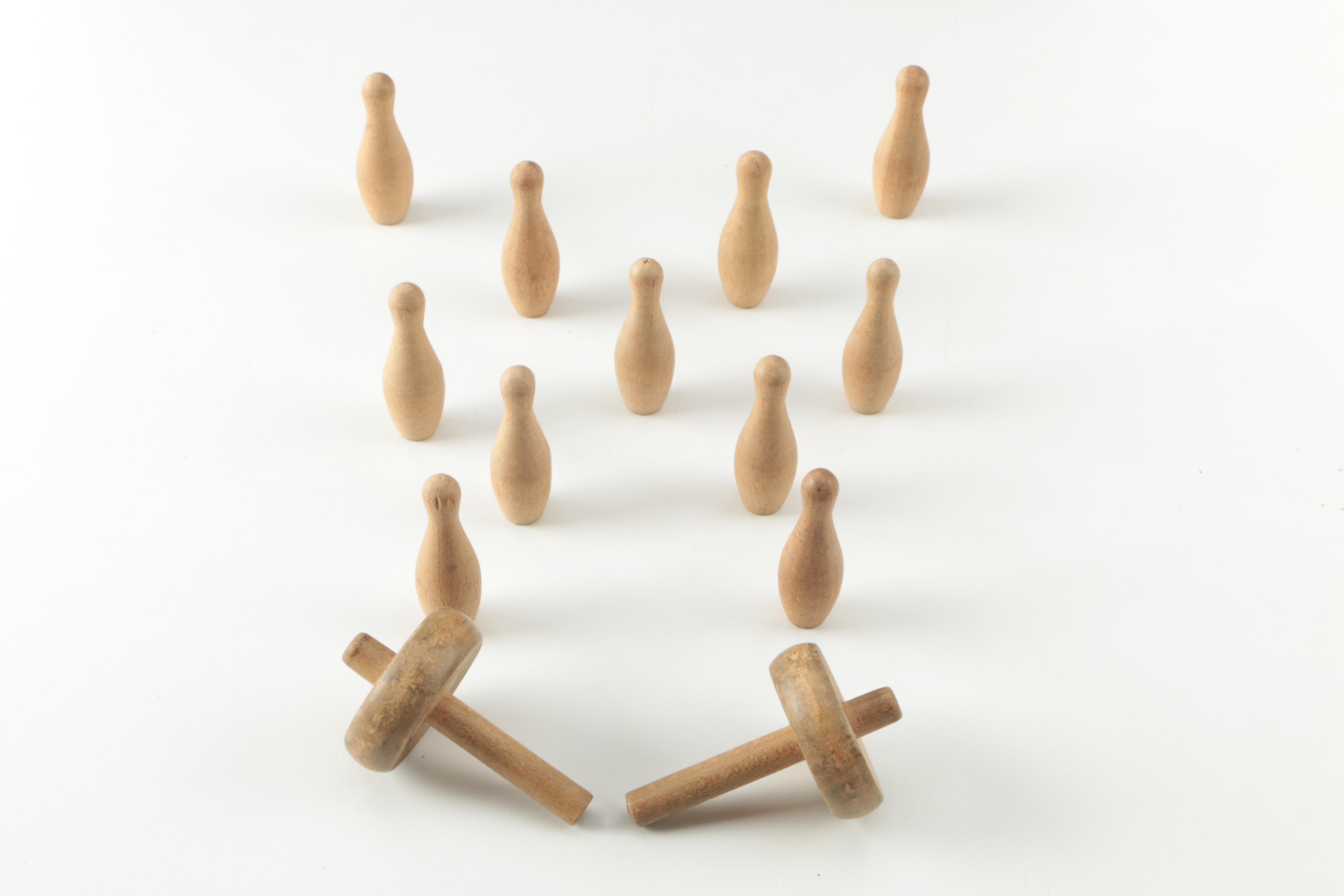 Vintage Skittles by Carrom Game