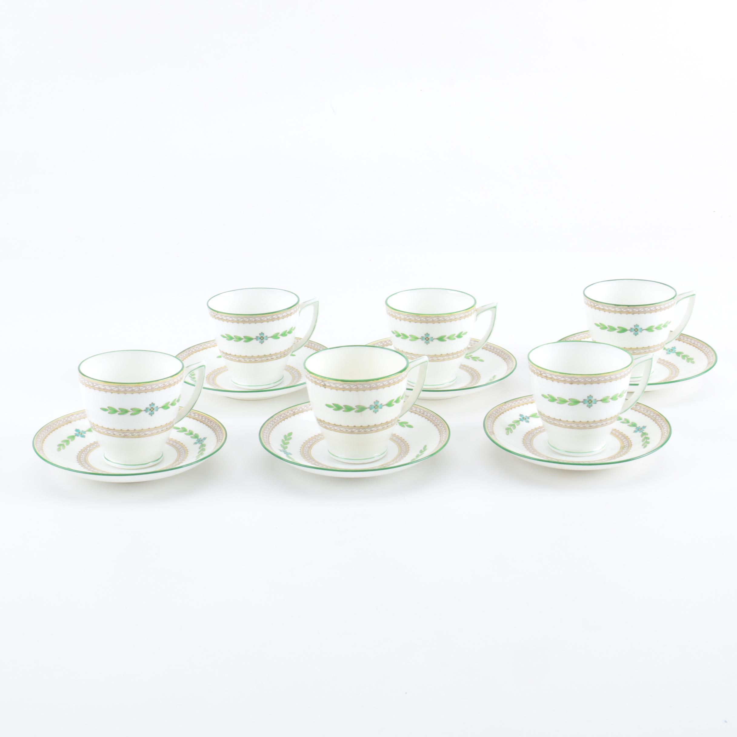 Vintage Minton Porcelain Teacups and Saucers
