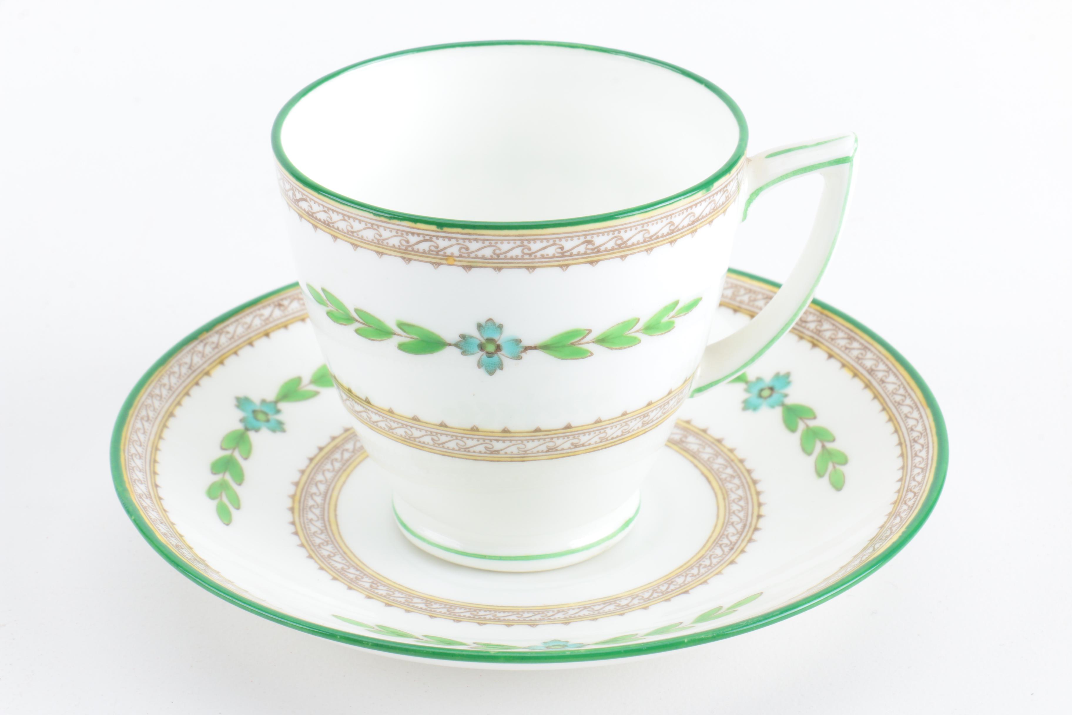 Vintage Minton Porcelain Teacups and Saucers