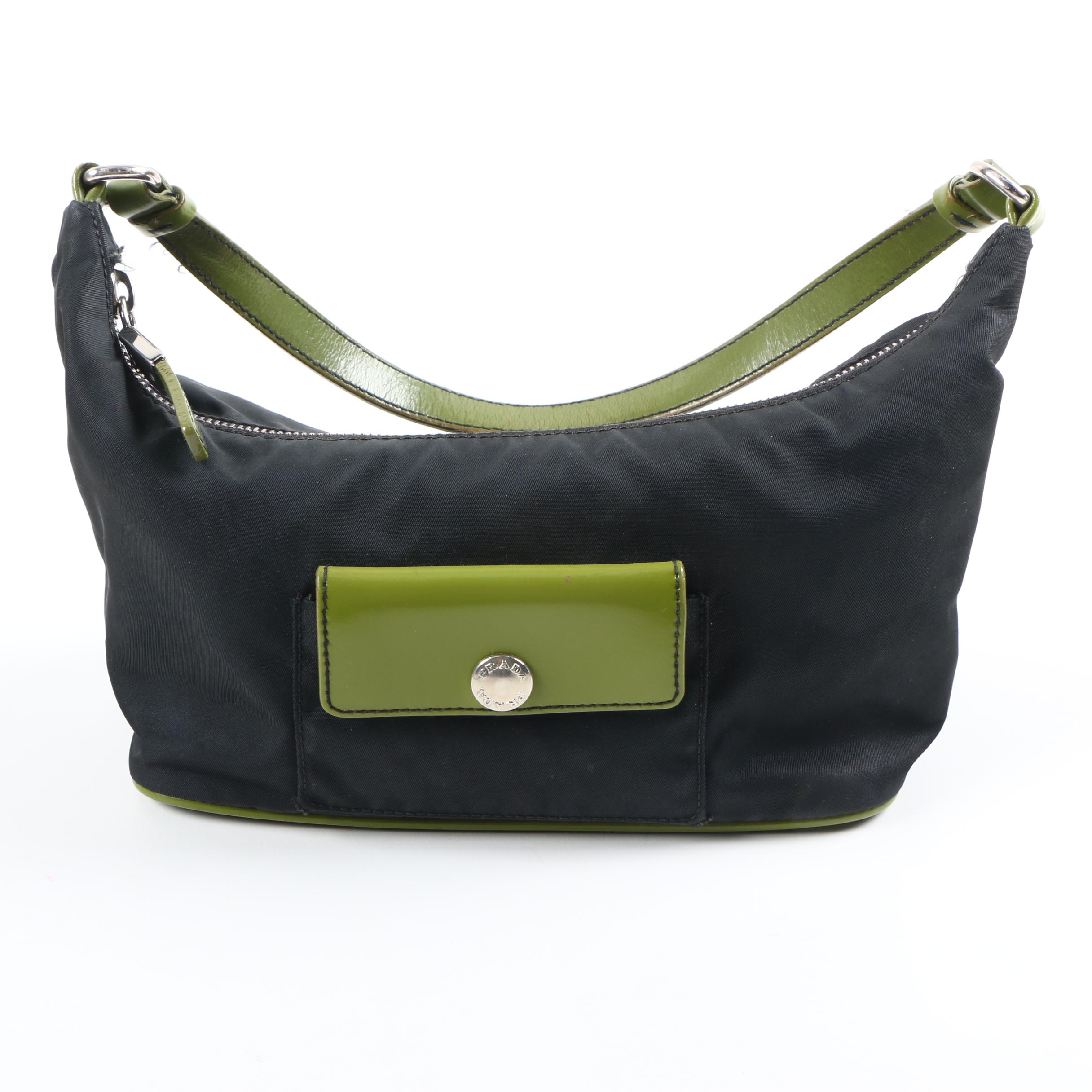 Prada Nylon and Leather Purse