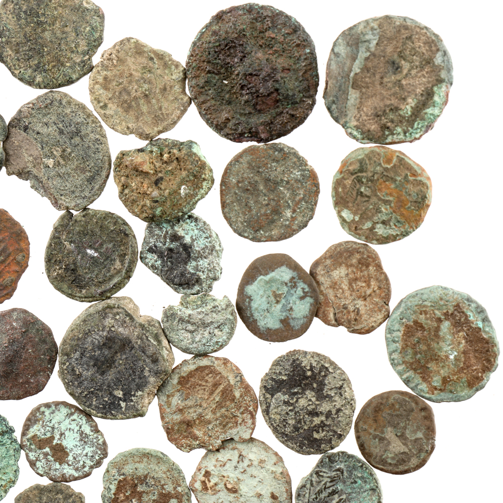 Fifty-Eight Bronze Ancient Roman Imperial Coins