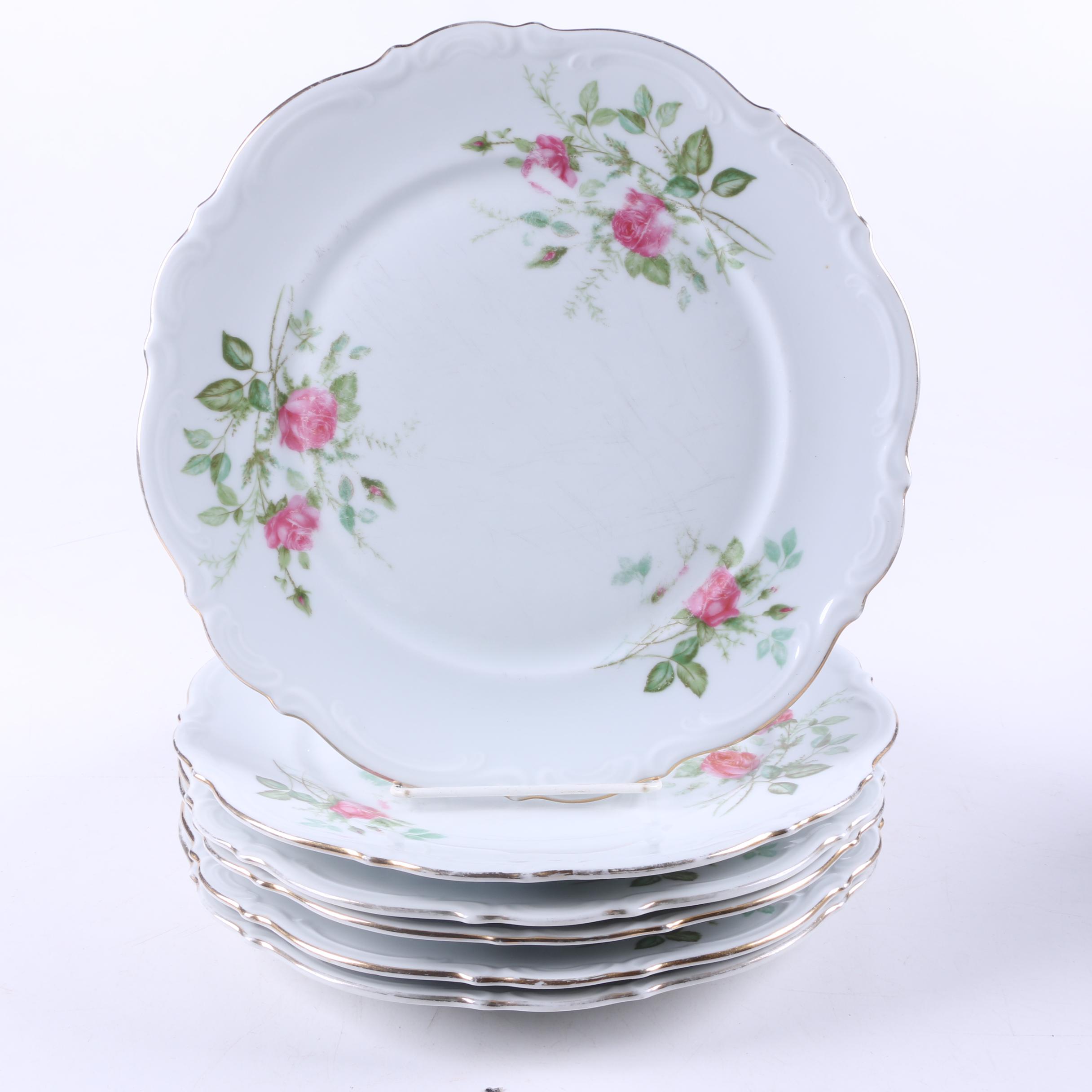 Vintage Mitterteich Bavaria "Old Dresden Rose" Tableware