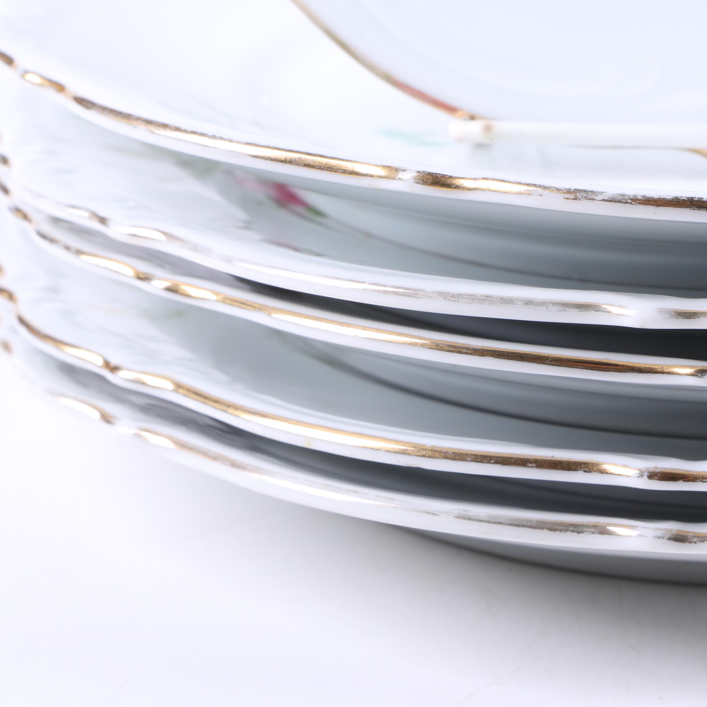 Vintage Mitterteich Bavaria "Old Dresden Rose" Tableware