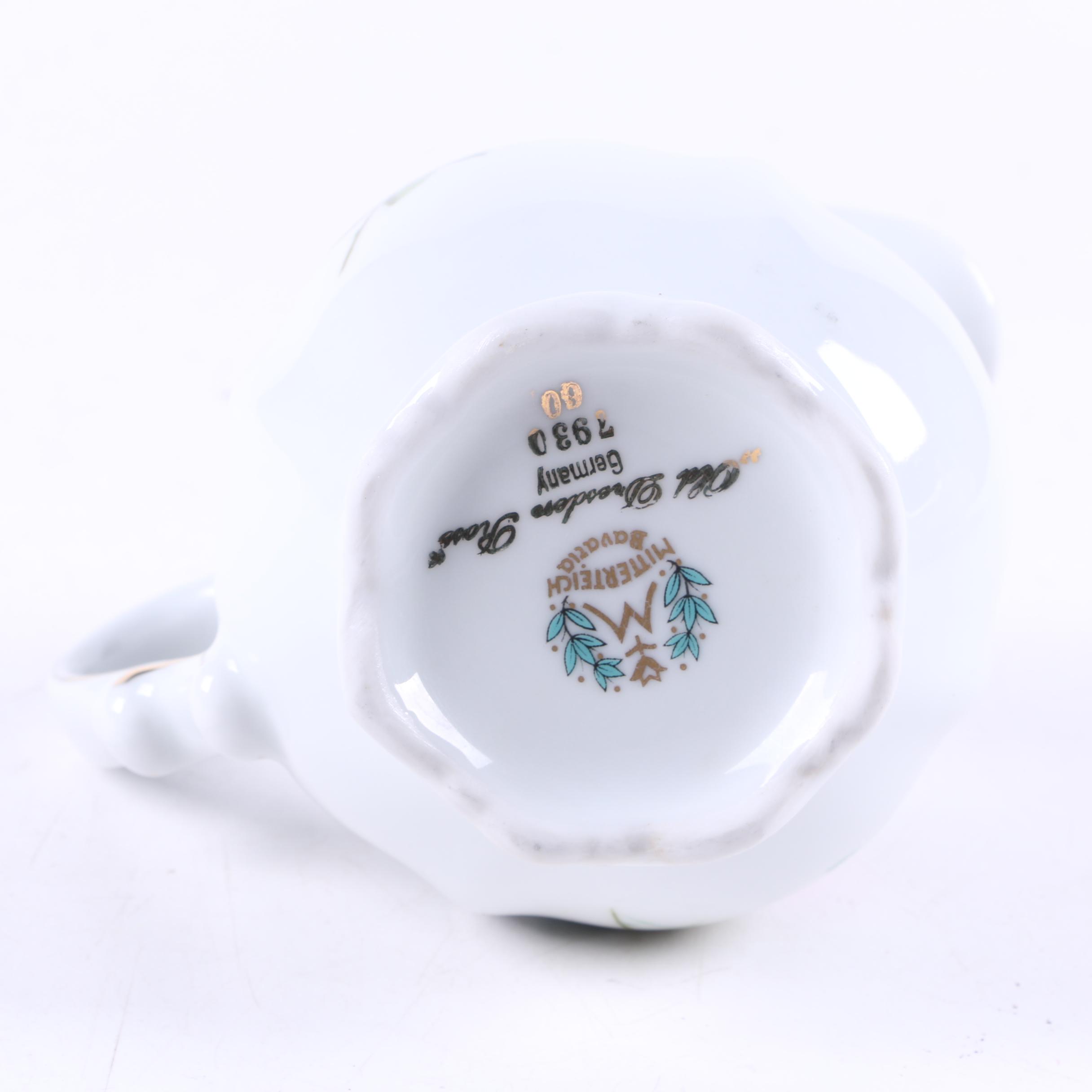 Vintage Mitterteich Bavaria "Old Dresden Rose" Tableware