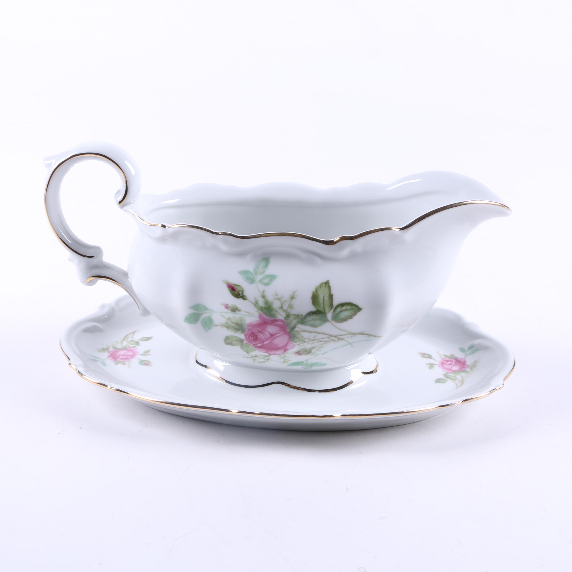 Vintage Mitterteich Bavaria "Old Dresden Rose" Tableware