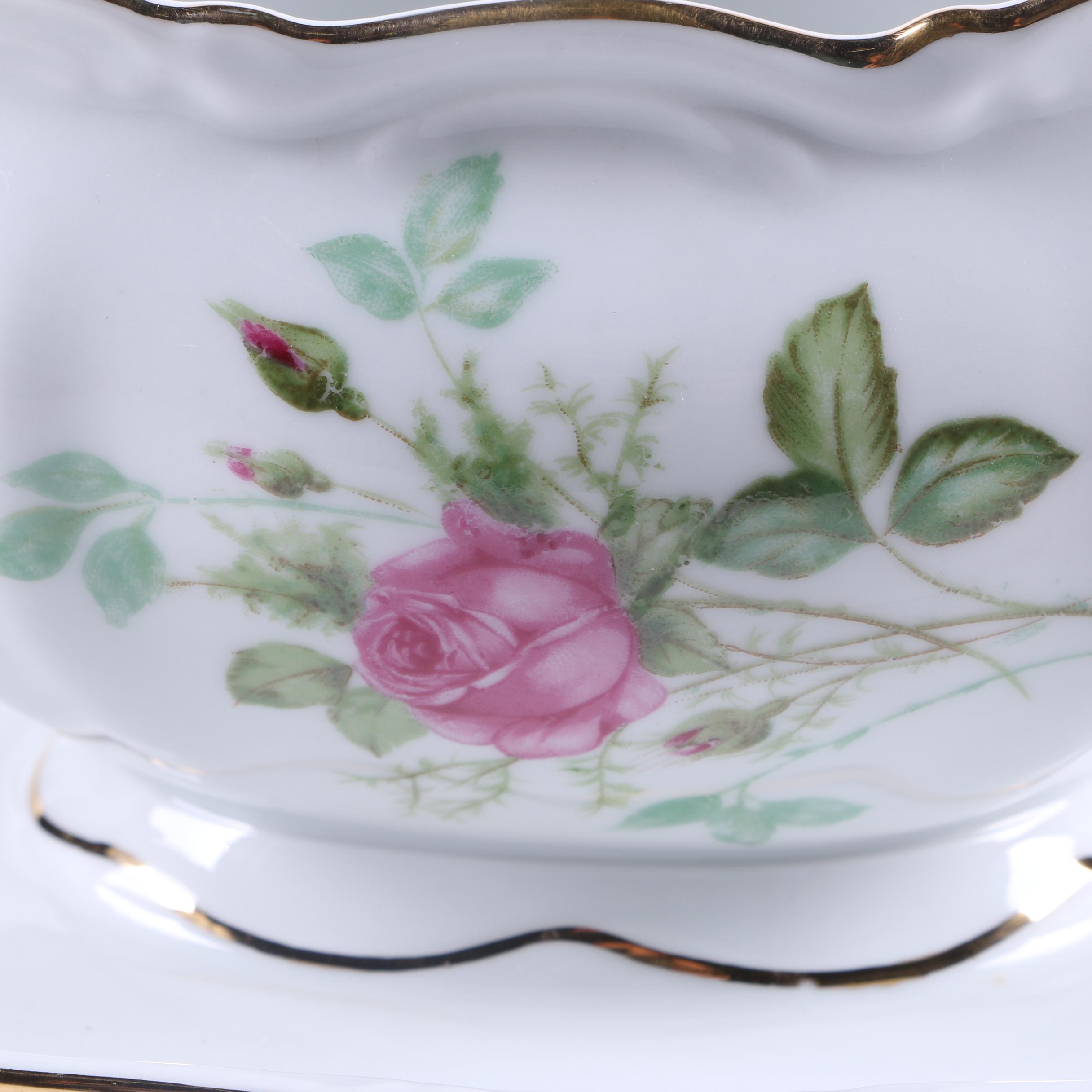 Vintage Mitterteich Bavaria "Old Dresden Rose" Tableware