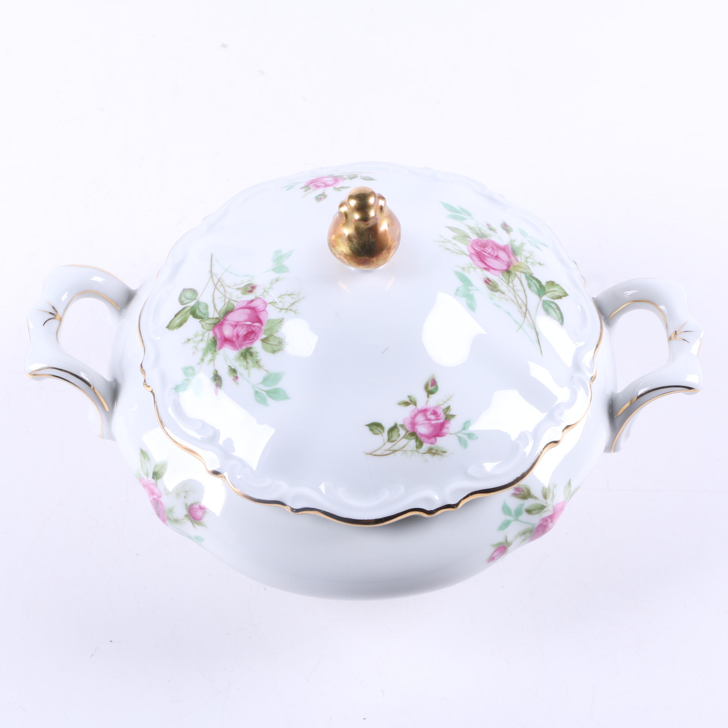 Vintage Mitterteich Bavaria "Old Dresden Rose" Tableware