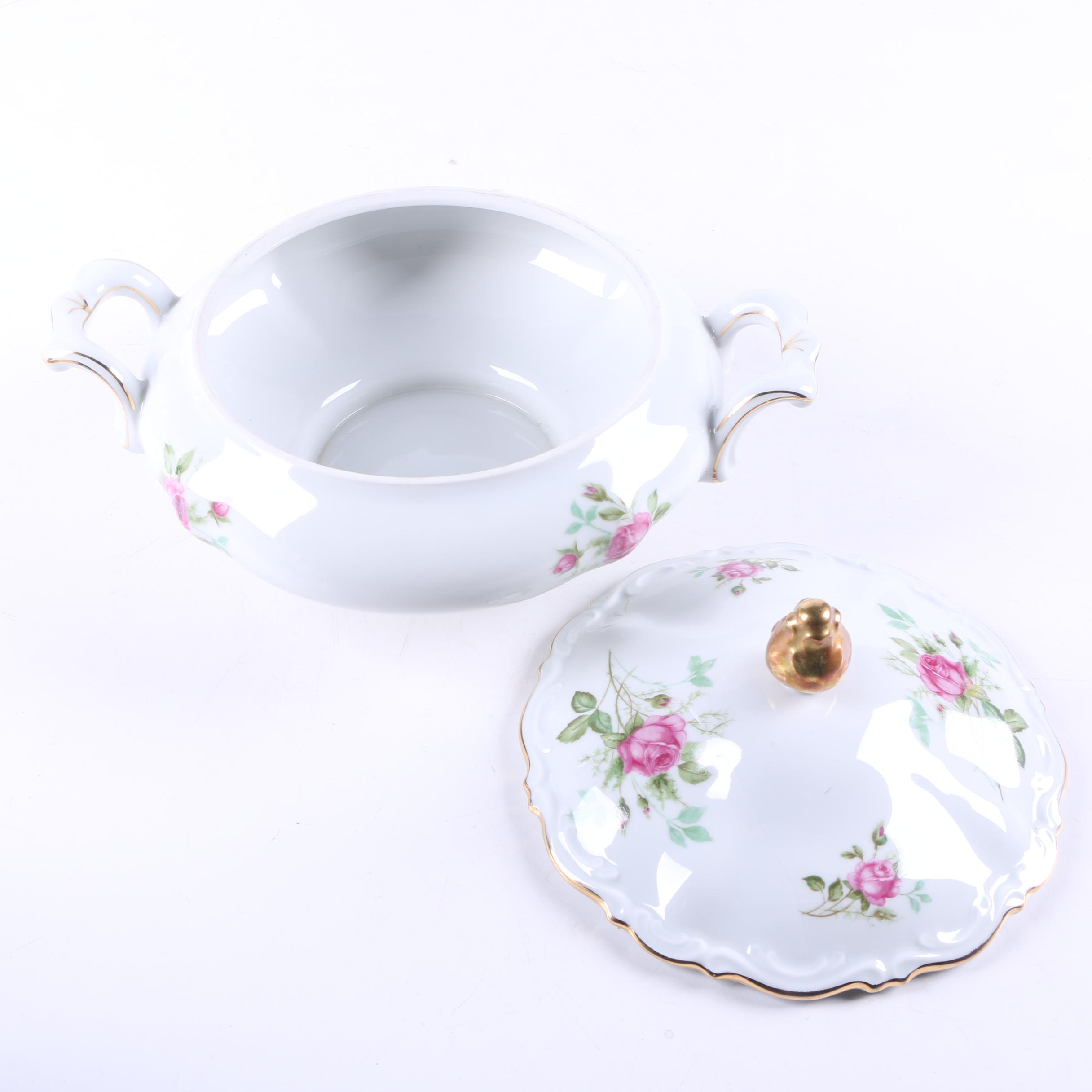 Vintage Mitterteich Bavaria "Old Dresden Rose" Tableware