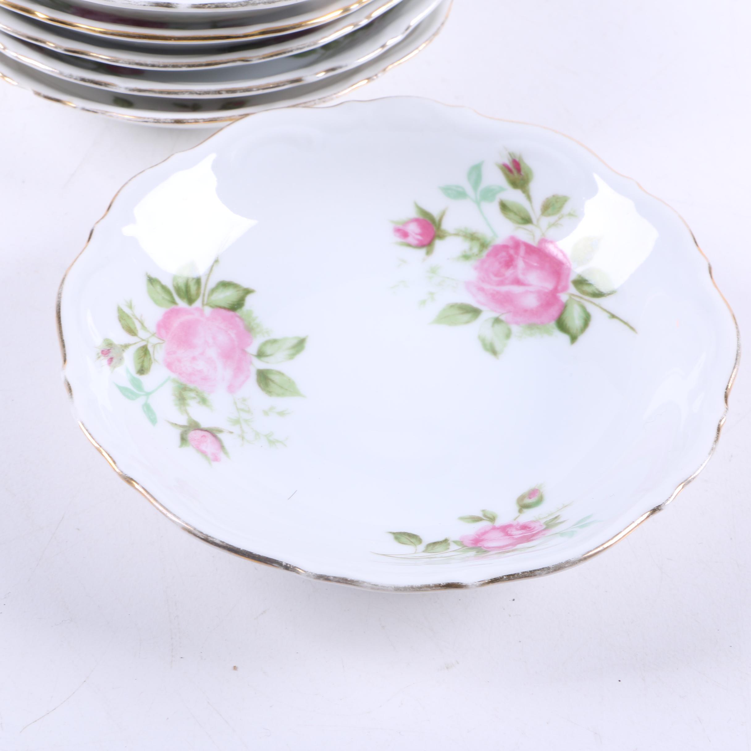 Vintage Mitterteich Bavaria "Old Dresden Rose" Tableware
