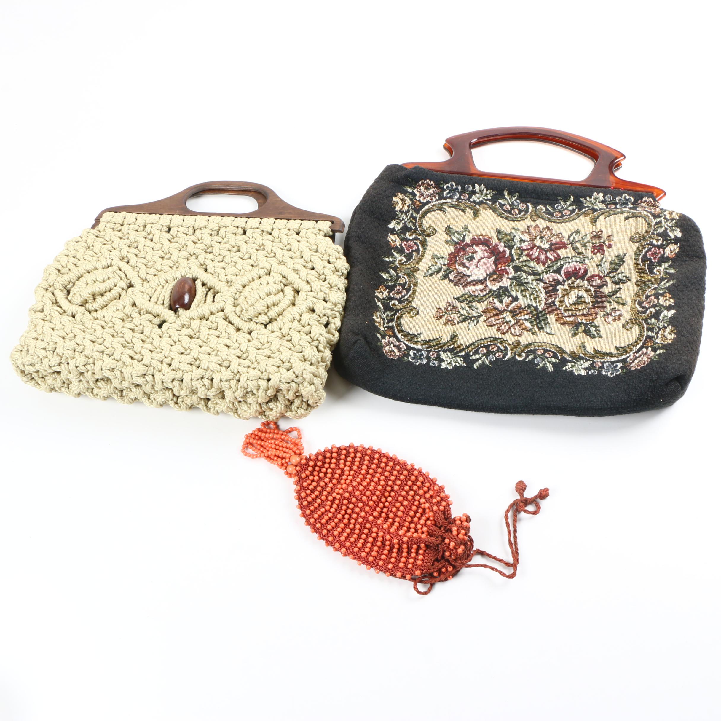 Vintage Handbags Including Needlepoint