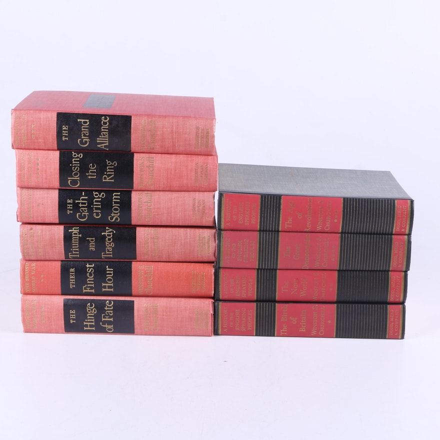 Winston S. Churchill Books featuring "The Second World War" Six-Volume Set