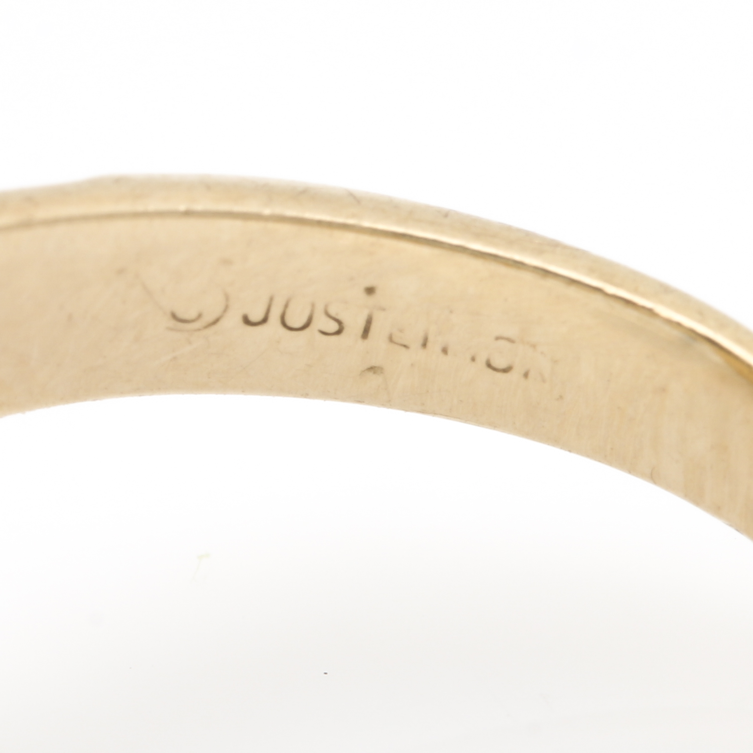 Jostens 10K Yellow Gold Spinel Class Ring