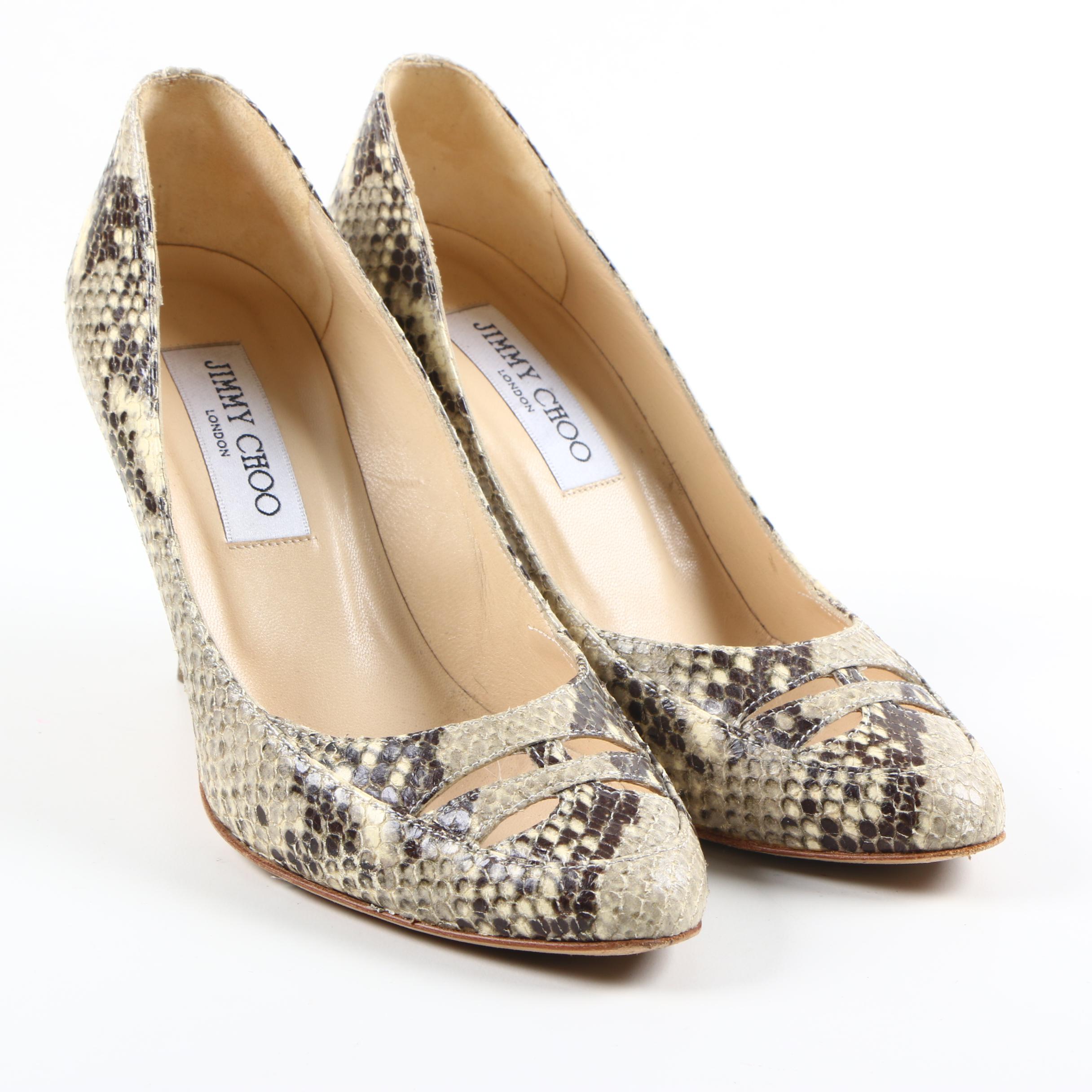Jimmy Choo Snakeskin Pumps