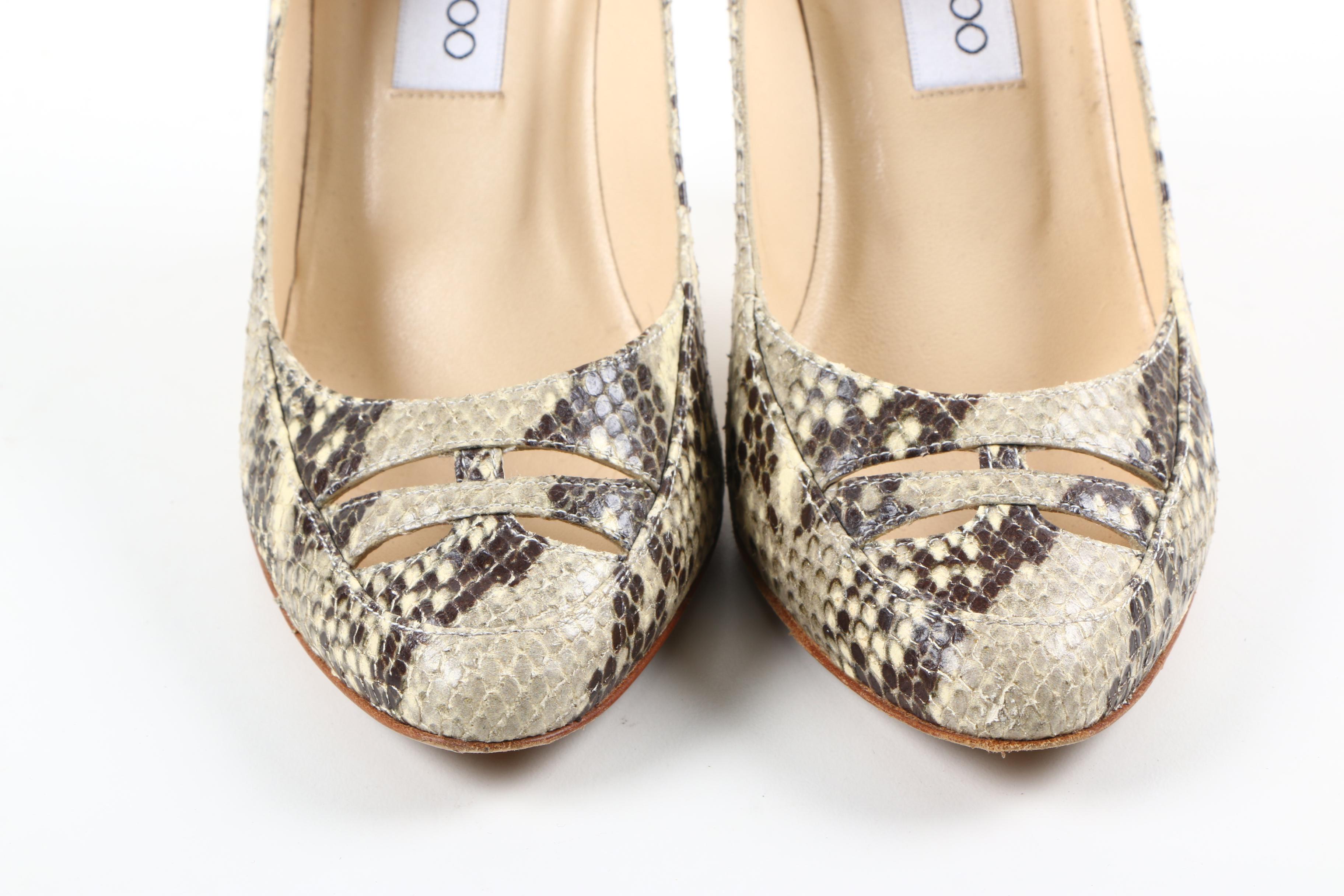 Jimmy Choo Snakeskin Pumps