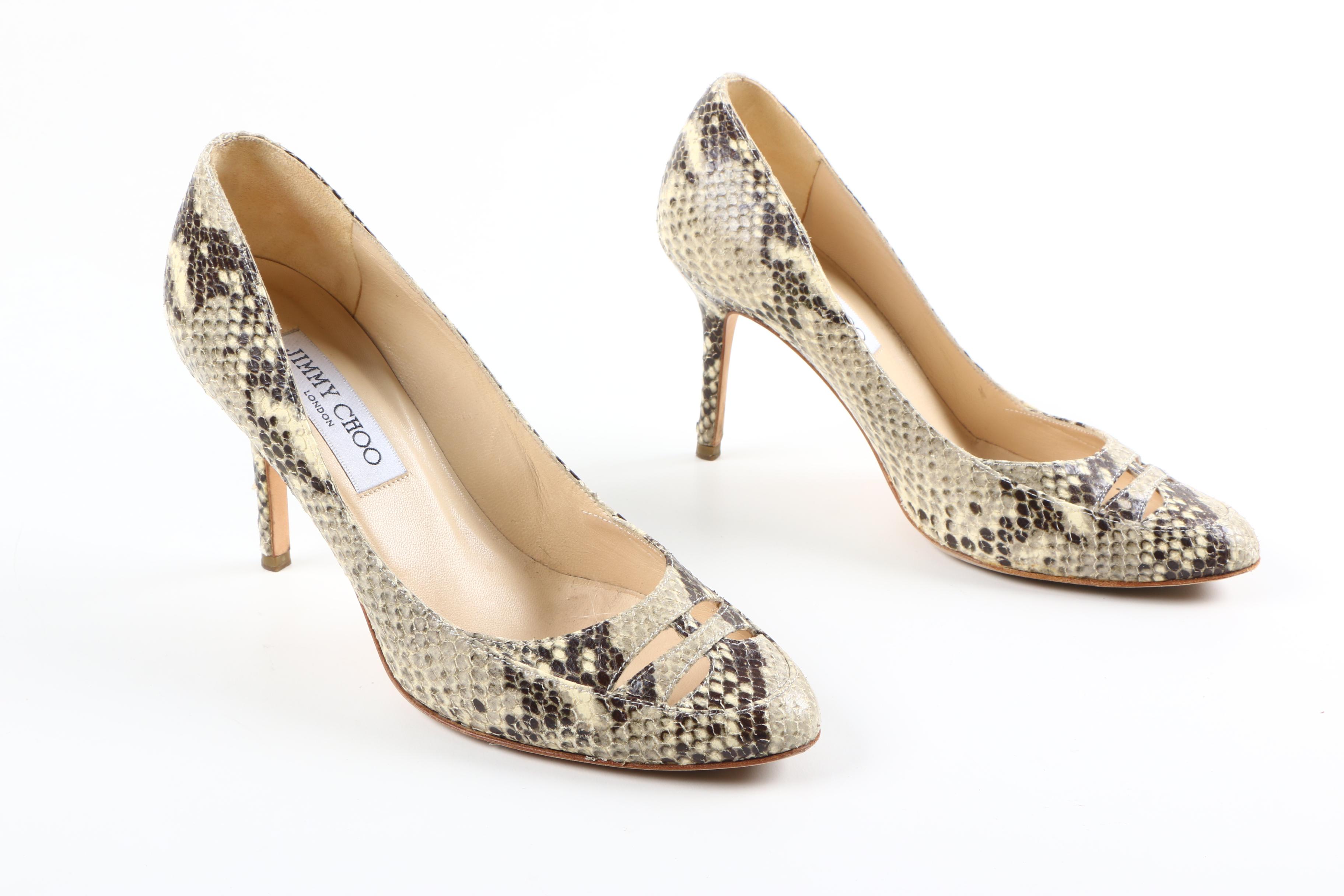 Jimmy Choo Snakeskin Pumps