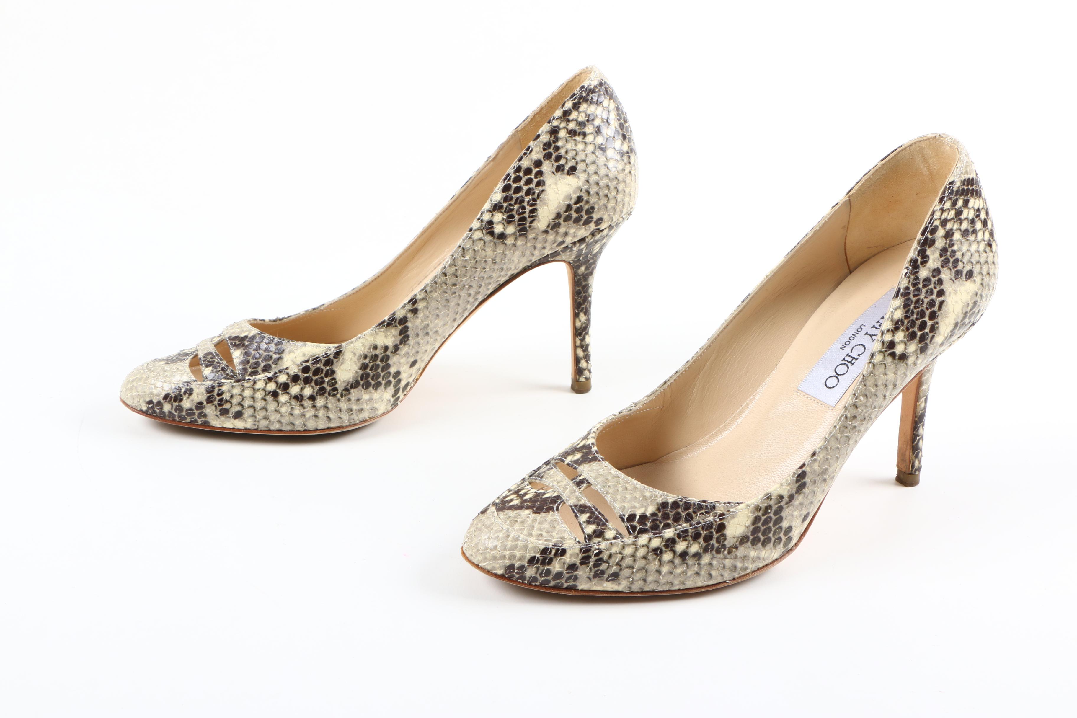 Jimmy Choo Snakeskin Pumps