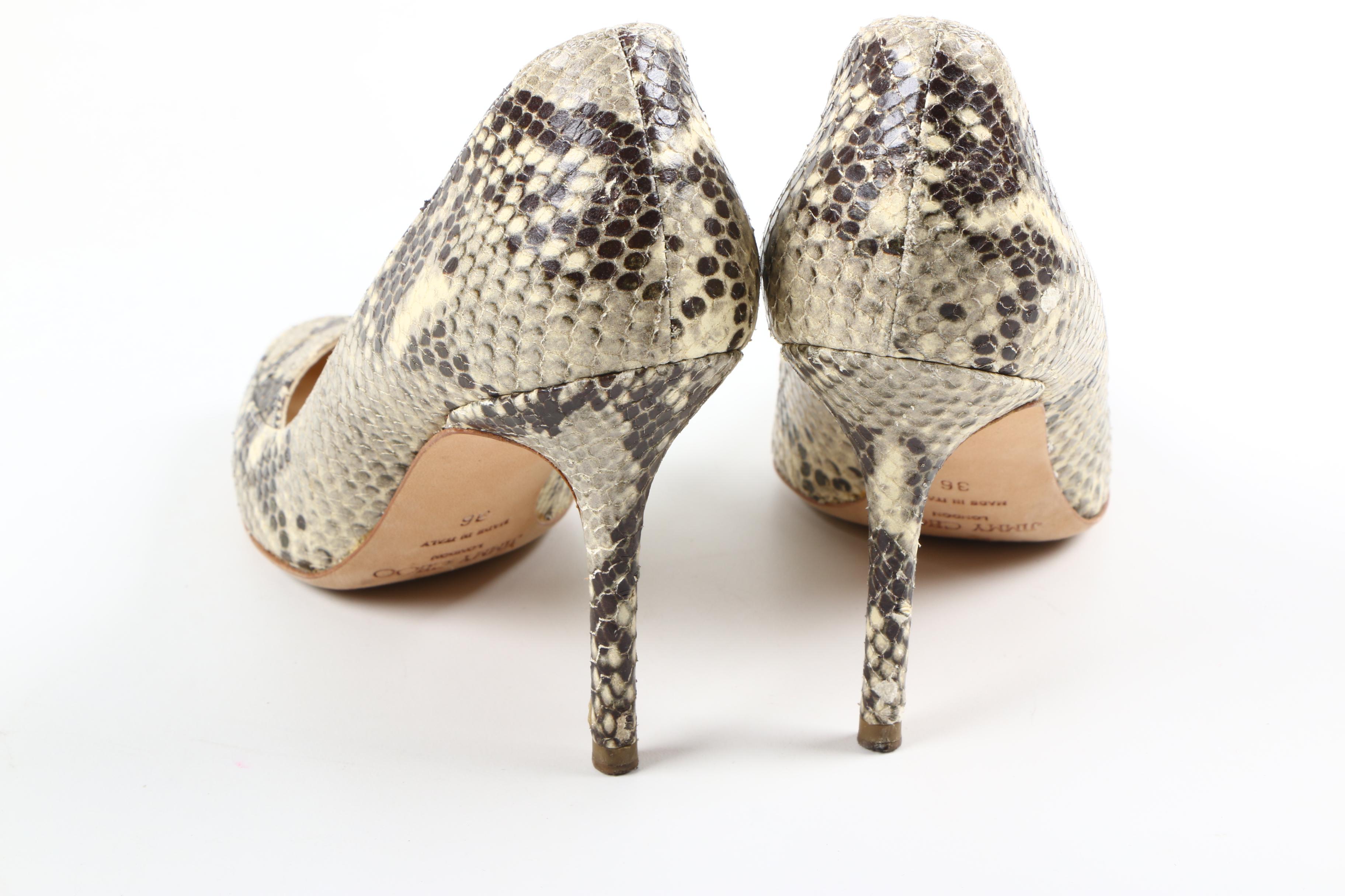 Jimmy Choo Snakeskin Pumps